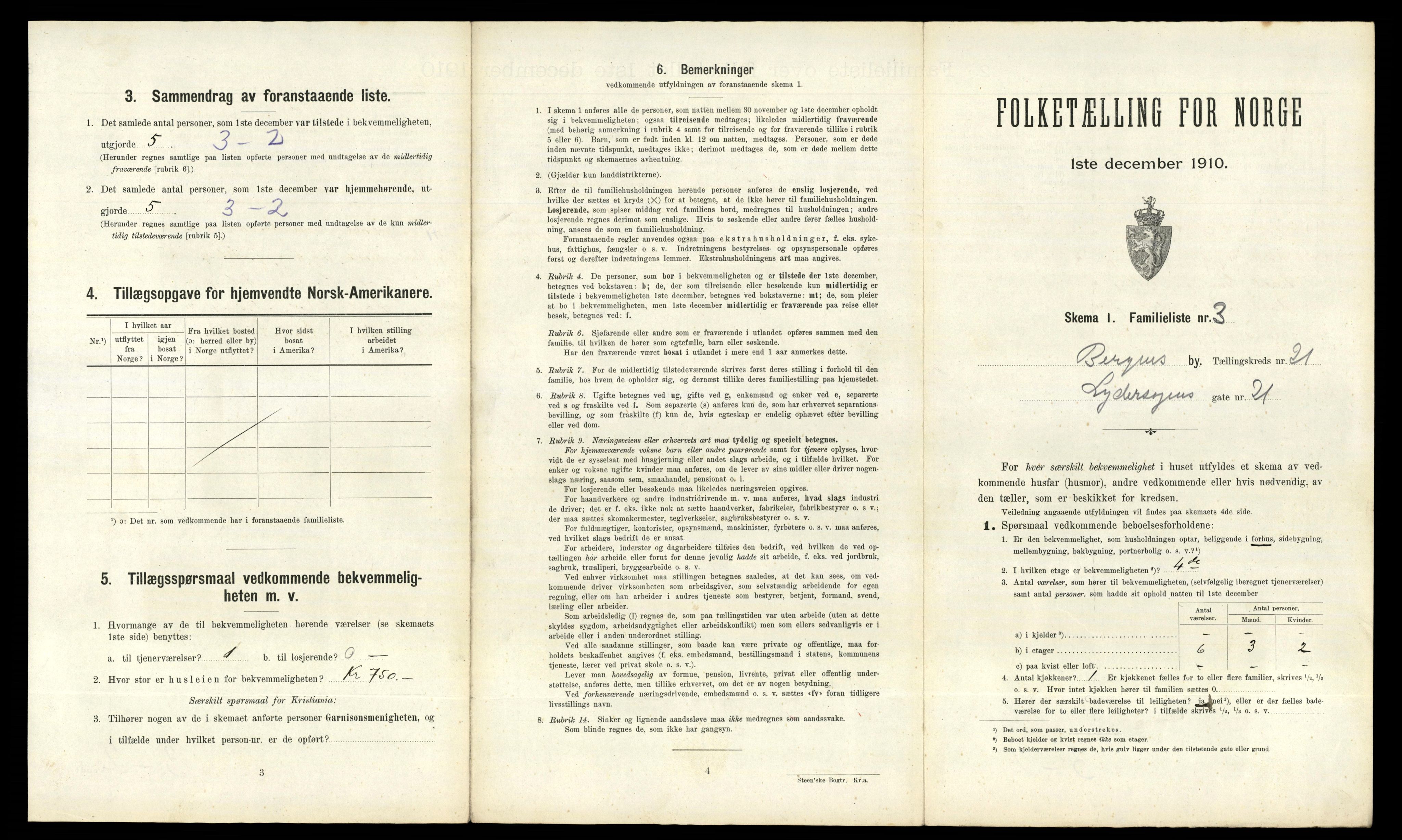 RA, 1910 census for Bergen, 1910, p. 6781