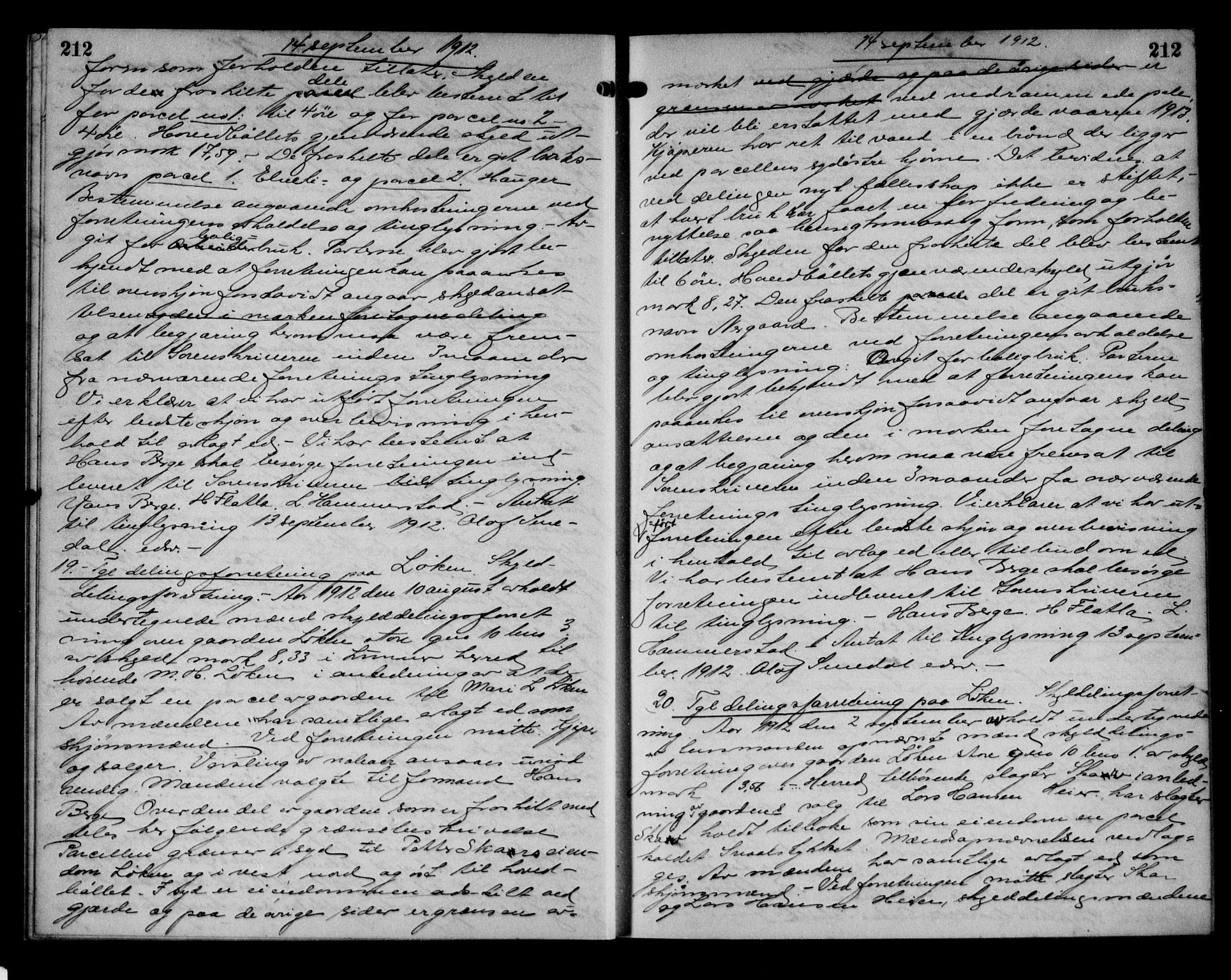 Hadeland og Land tingrett, AV/SAH-TING-010/H/Hb/Hba/L0035: Mortgage book no. 35, 1912-1913, p. 212