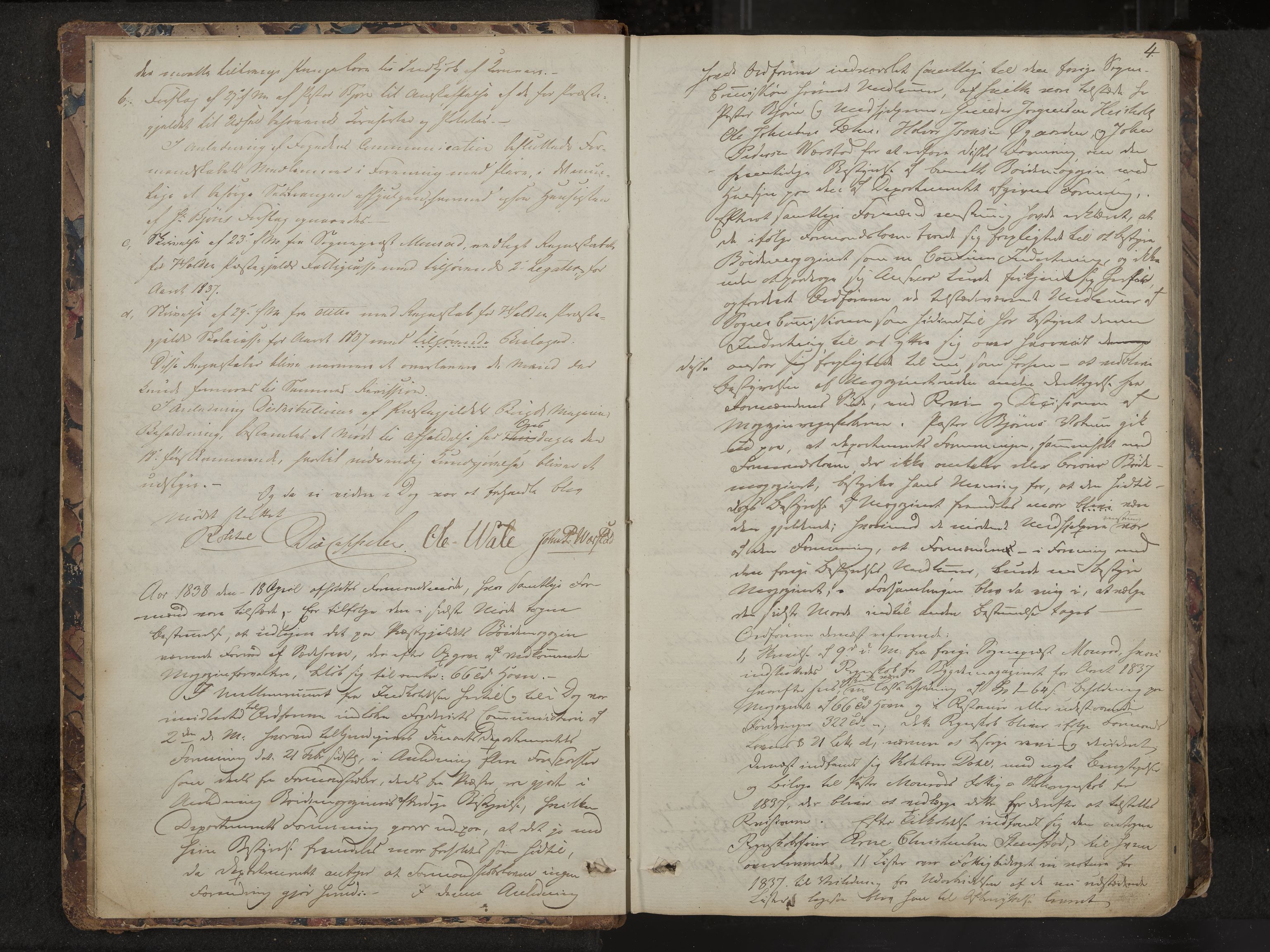 Holla formannskap og sentraladministrasjon, IKAK/0819021-1/A/L0001: Møtebok, 1837-1864, p. 4