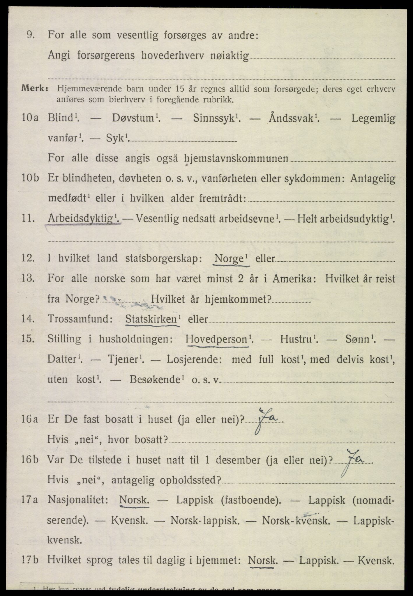 SAT, 1920 census for Meløy, 1920, p. 2774