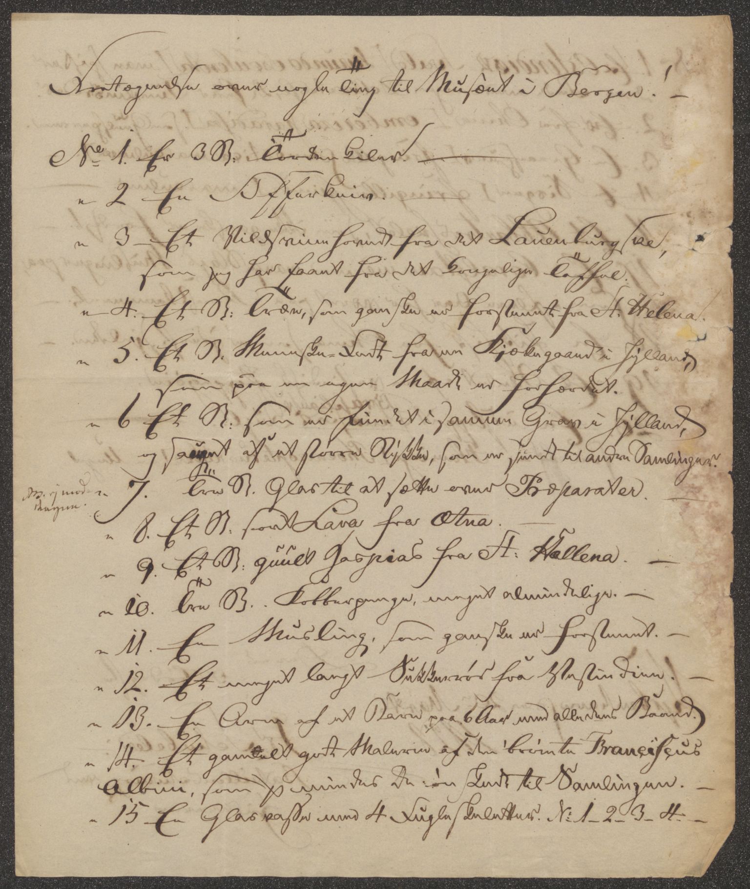 Bergens Museum, UMB/A007/D/Da/L0003/0003: Brevsamling 1828 / Brevsamling 1828, 1828