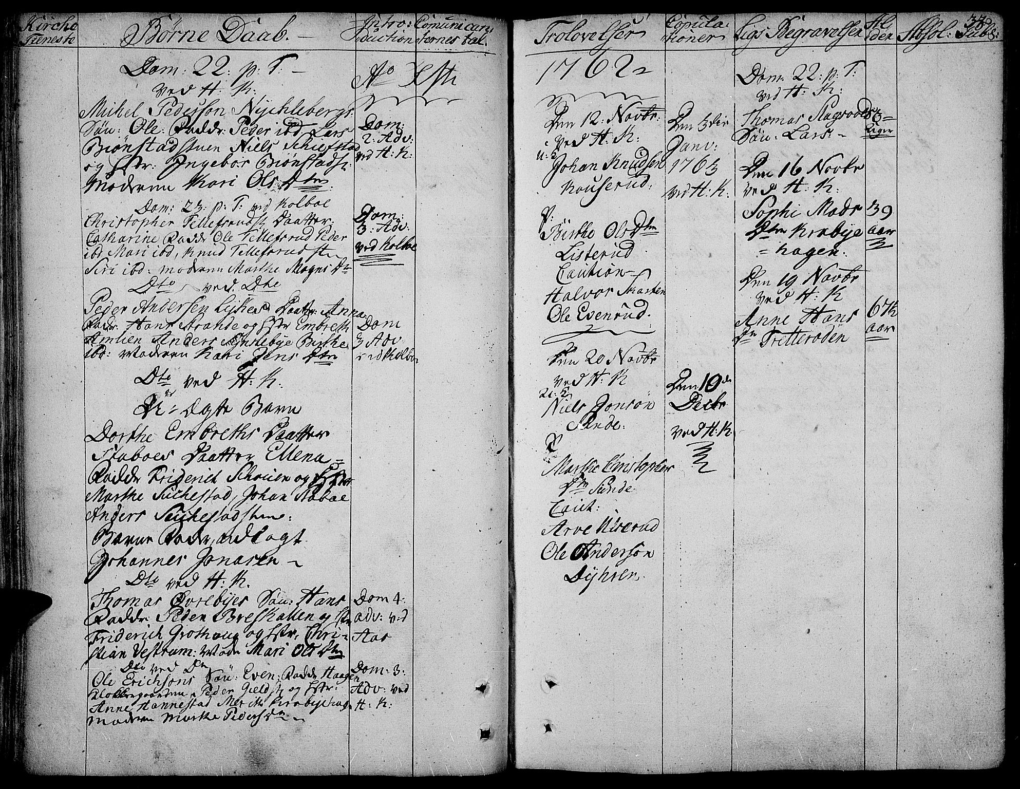 Toten prestekontor, AV/SAH-PREST-102/H/Ha/Haa/L0005: Parish register (official) no. 5, 1761-1772, p. 37