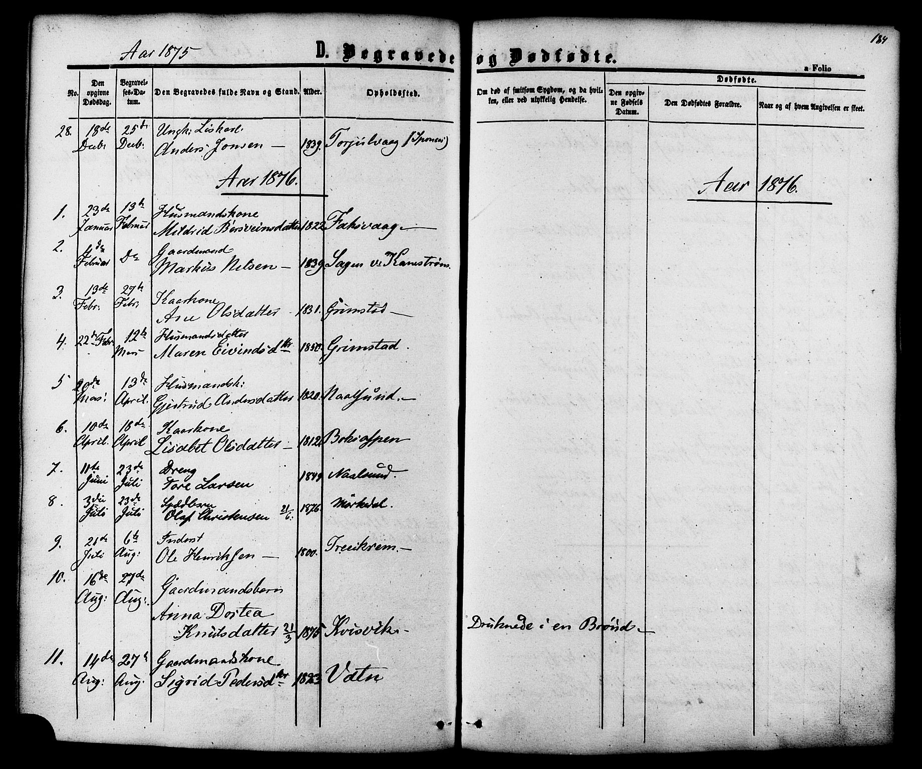 Ministerialprotokoller, klokkerbøker og fødselsregistre - Møre og Romsdal, AV/SAT-A-1454/587/L0999: Parish register (official) no. 587A01, 1864-1886, p. 184