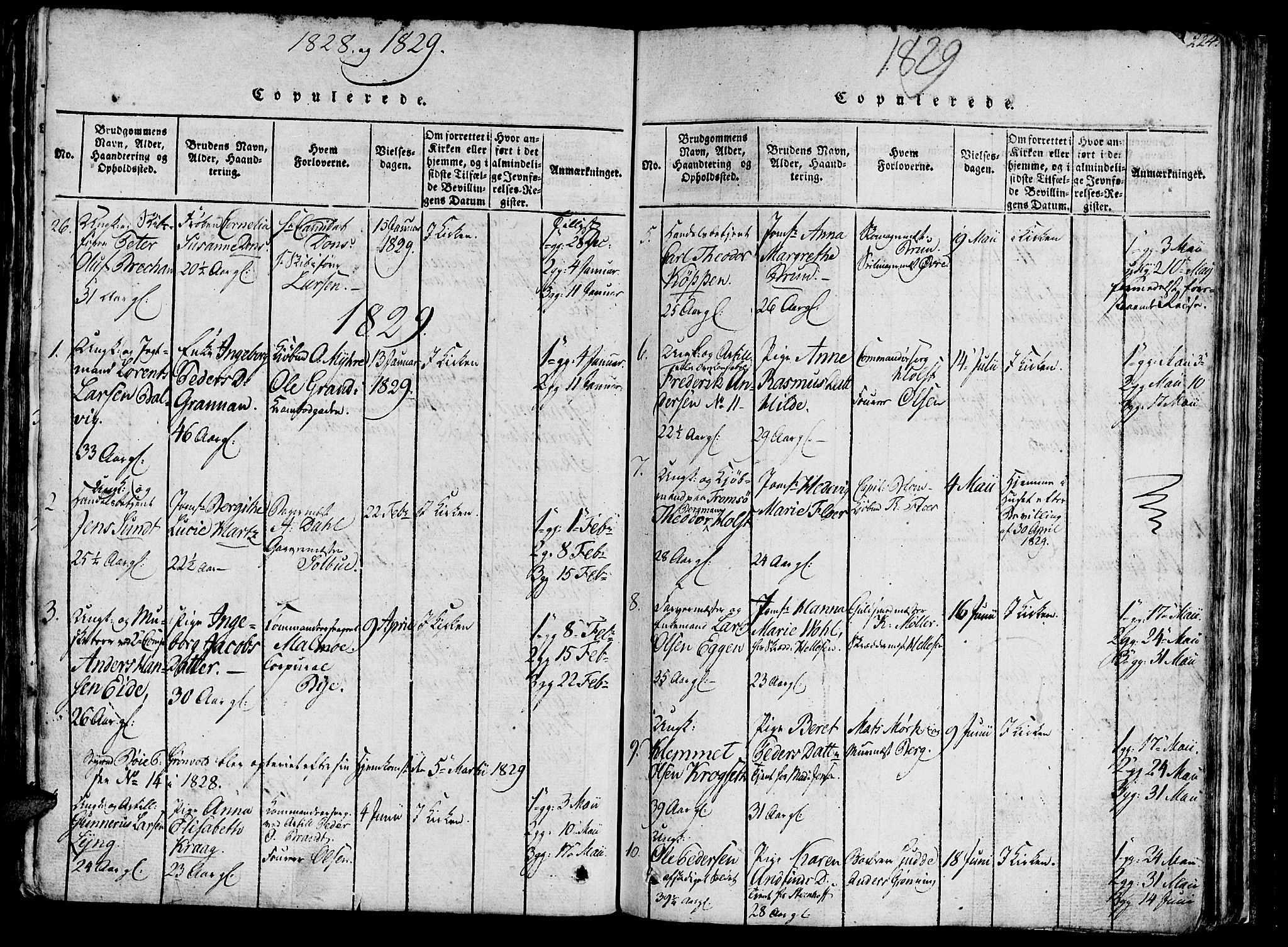Ministerialprotokoller, klokkerbøker og fødselsregistre - Sør-Trøndelag, SAT/A-1456/602/L0135: Parish register (copy) no. 602C03, 1815-1832, p. 224