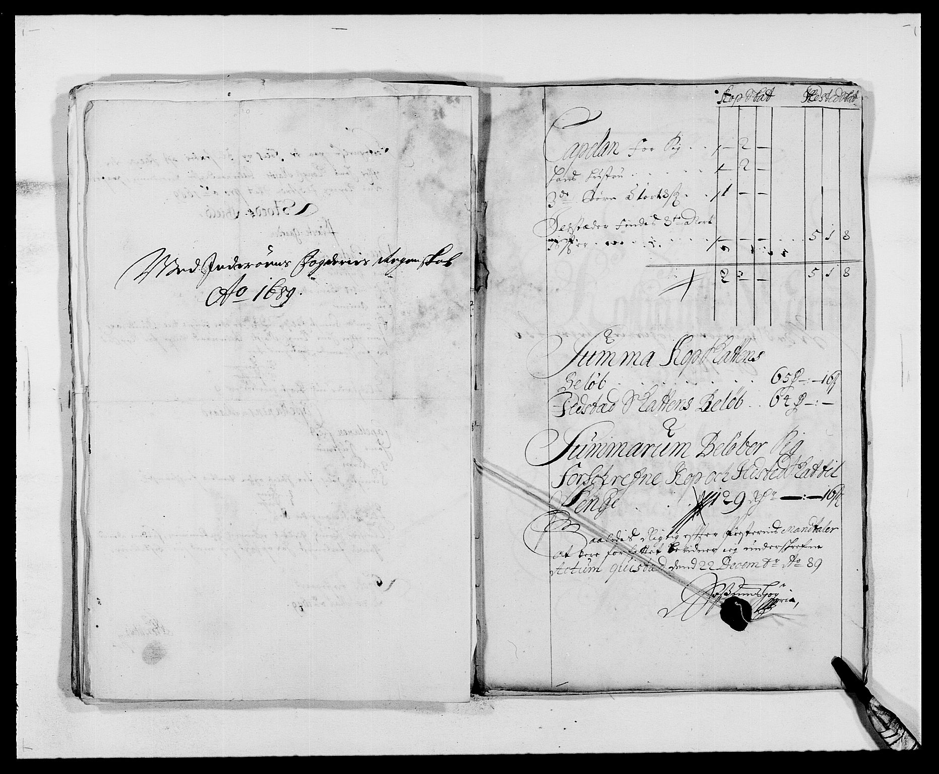 Rentekammeret inntil 1814, Reviderte regnskaper, Fogderegnskap, AV/RA-EA-4092/R63/L4306: Fogderegnskap Inderøy, 1687-1689, p. 437