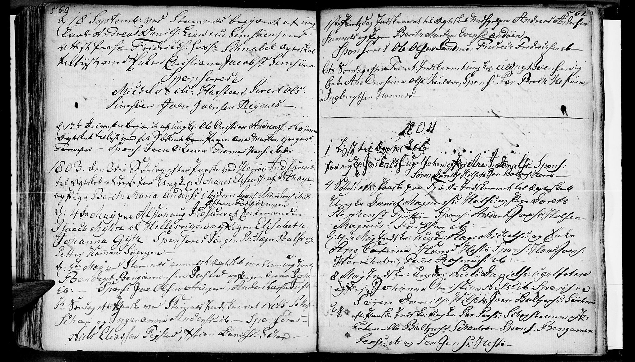 Ministerialprotokoller, klokkerbøker og fødselsregistre - Nordland, AV/SAT-A-1459/830/L0436: Parish register (official) no. 830A05 /1, 1737-1804, p. 560-561