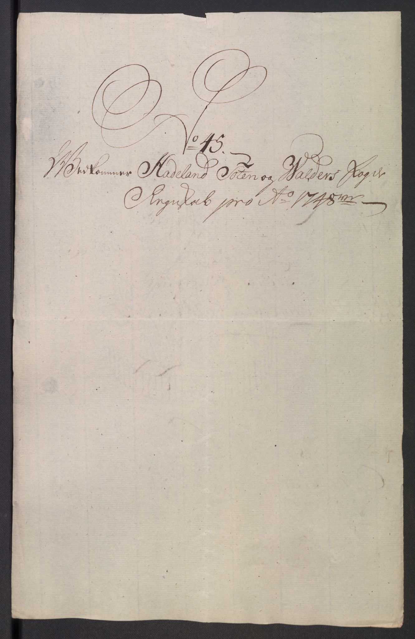 Rentekammeret inntil 1814, Reviderte regnskaper, Fogderegnskap, RA/EA-4092/R18/L1346: Fogderegnskap Hadeland, Toten og Valdres, 1747-1748, p. 452