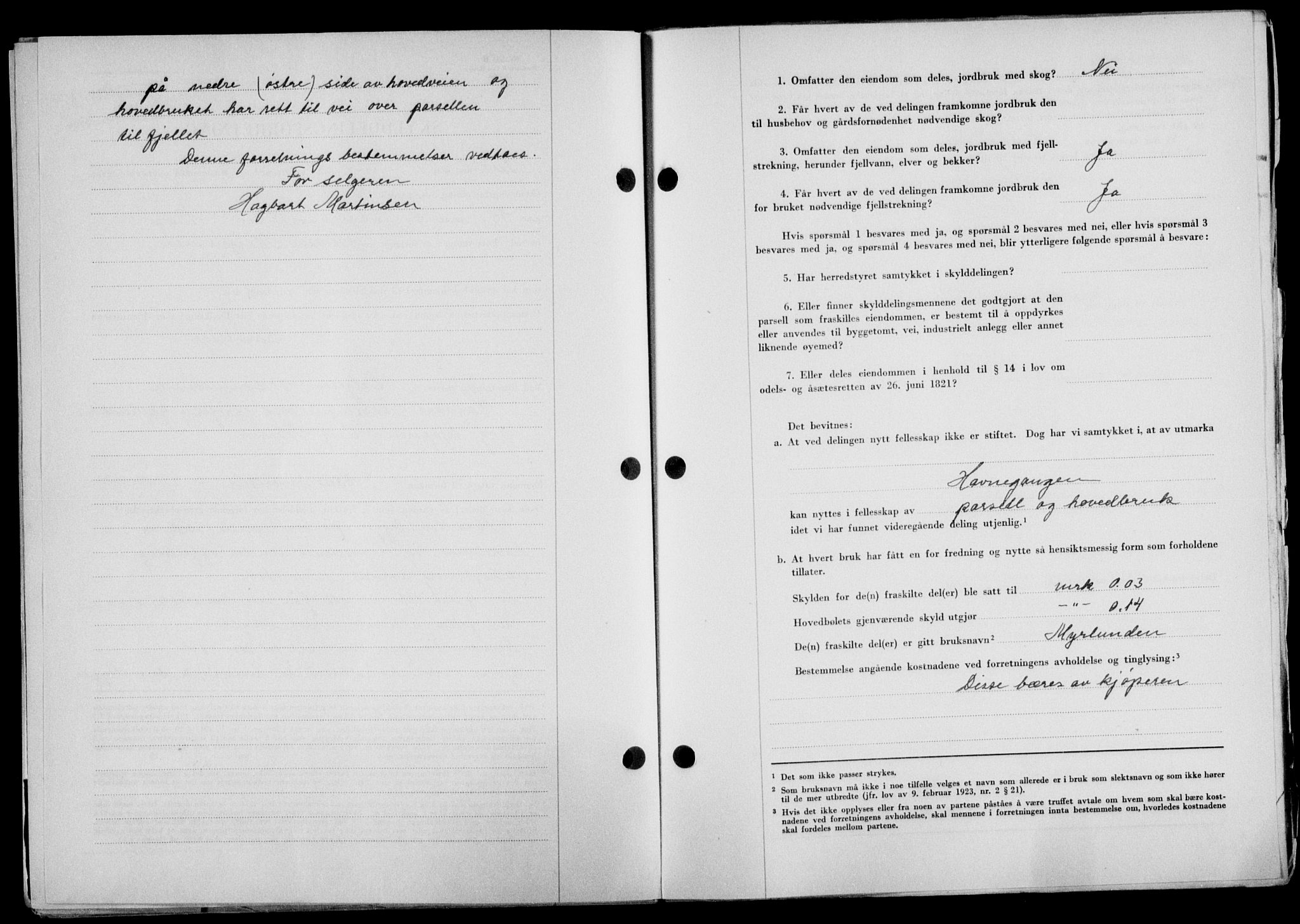 Lofoten sorenskriveri, SAT/A-0017/1/2/2C/L0016a: Mortgage book no. 16a, 1947-1947, Diary no: : 1521/1947