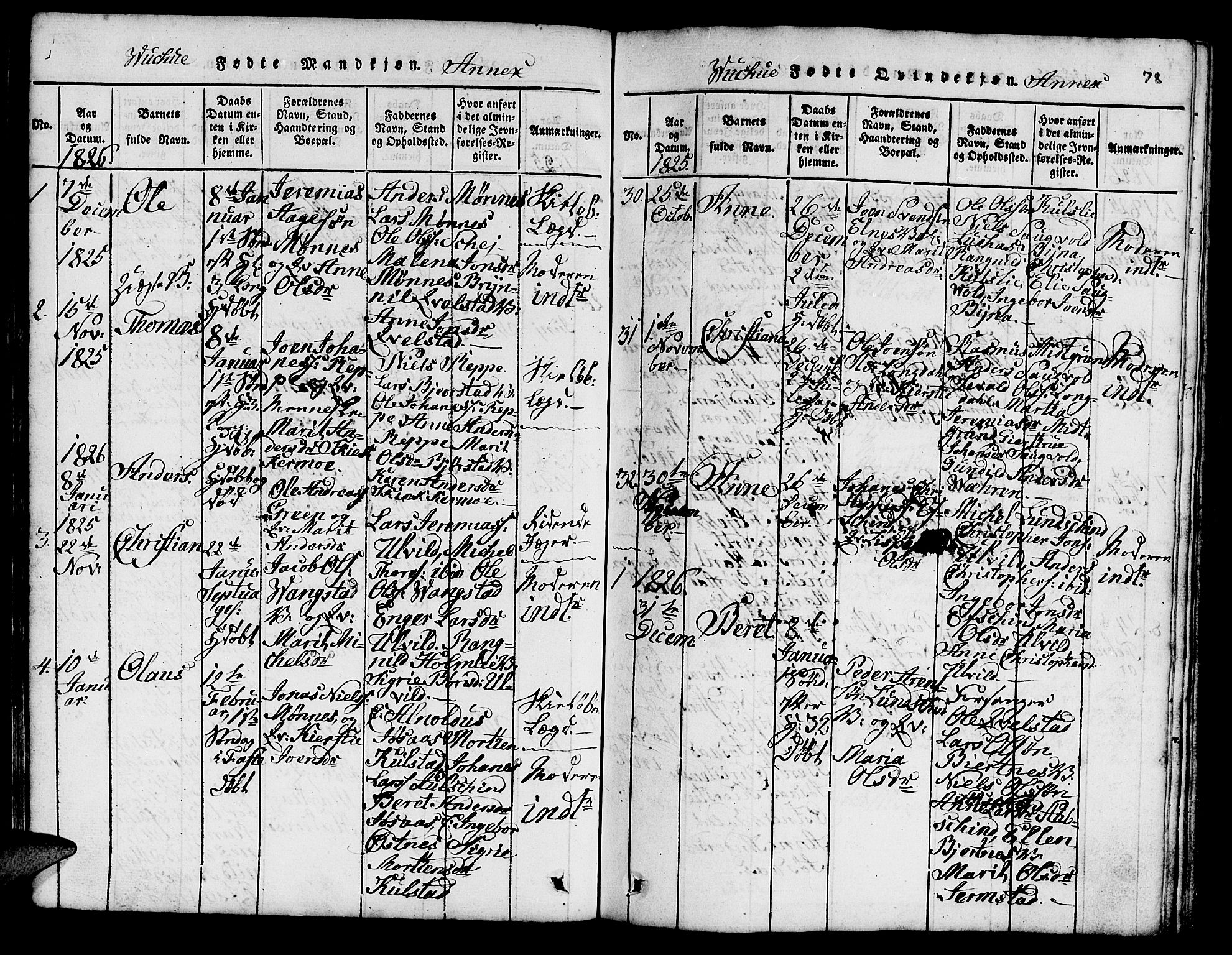 Ministerialprotokoller, klokkerbøker og fødselsregistre - Nord-Trøndelag, SAT/A-1458/724/L0265: Parish register (copy) no. 724C01, 1816-1845, p. 78