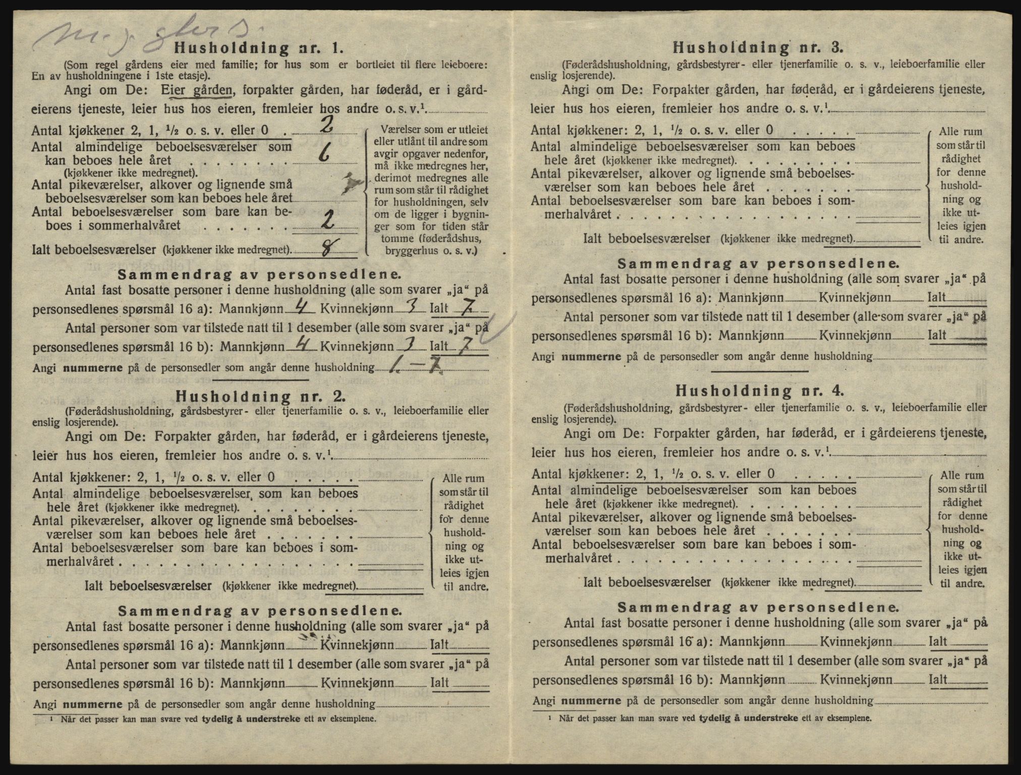 SAO, 1920 census for Eidsberg, 1920, p. 1372