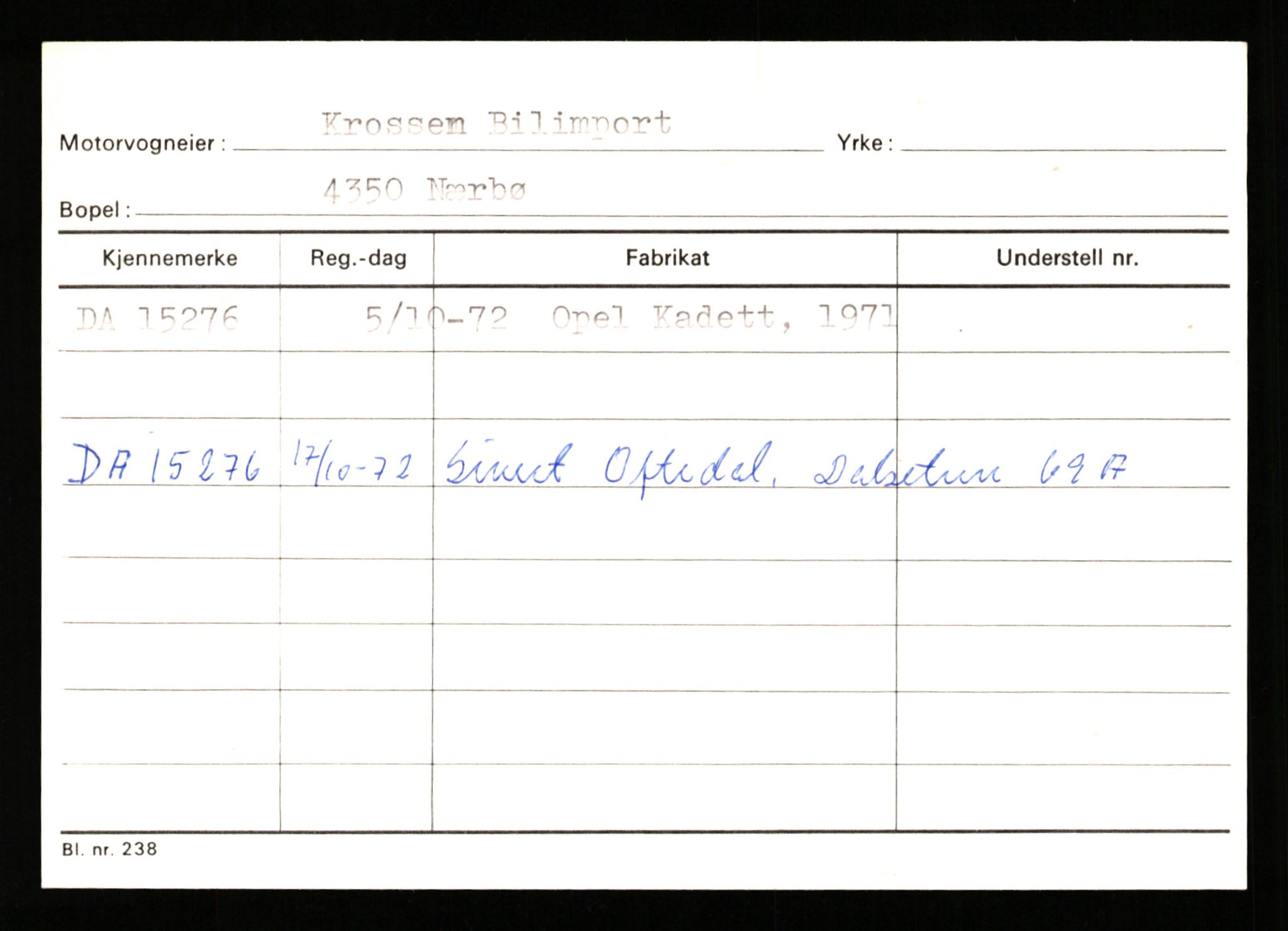 Stavanger trafikkstasjon, SAST/A-101942/0/G/L0003: Registreringsnummer: 10466 - 15496, 1930-1971, p. 3052