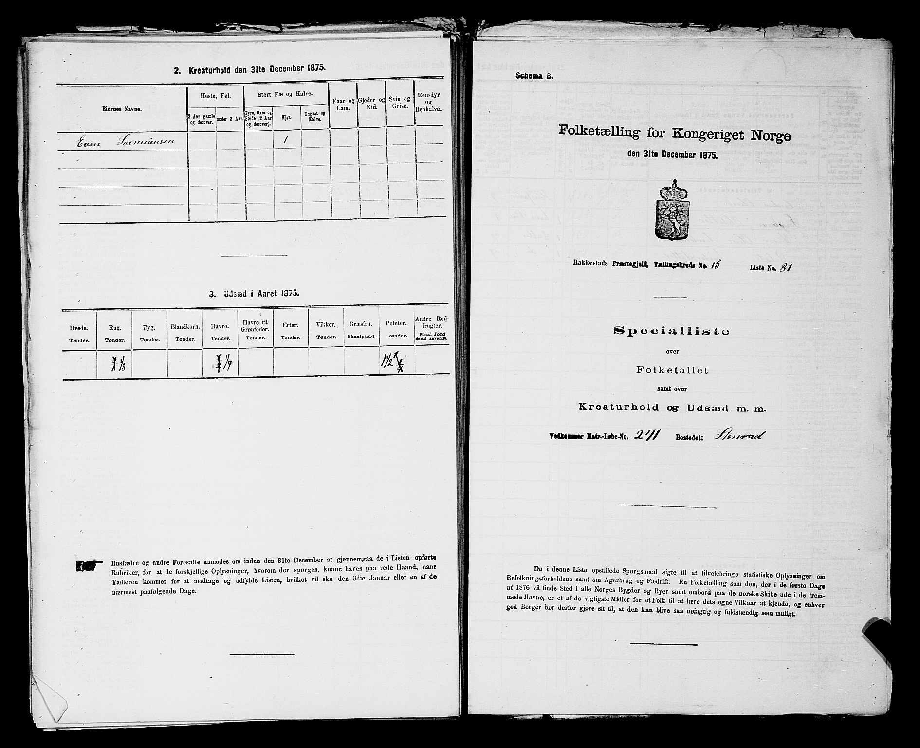 RA, 1875 census for 0128P Rakkestad, 1875, p. 1794