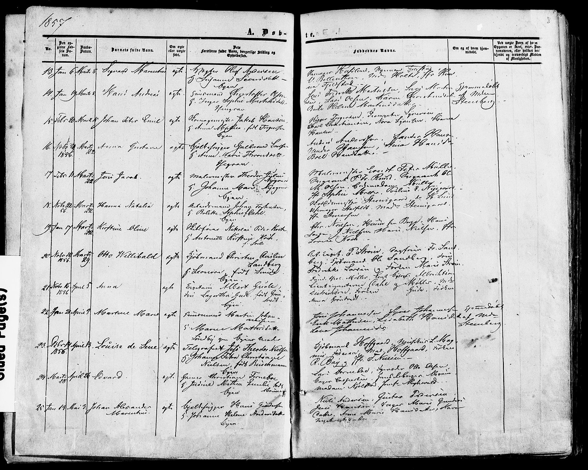 Fredrikstad prestekontor Kirkebøker, AV/SAO-A-11082/F/Fa/L0006: Parish register (official) no. 6, 1857-1878, p. 8