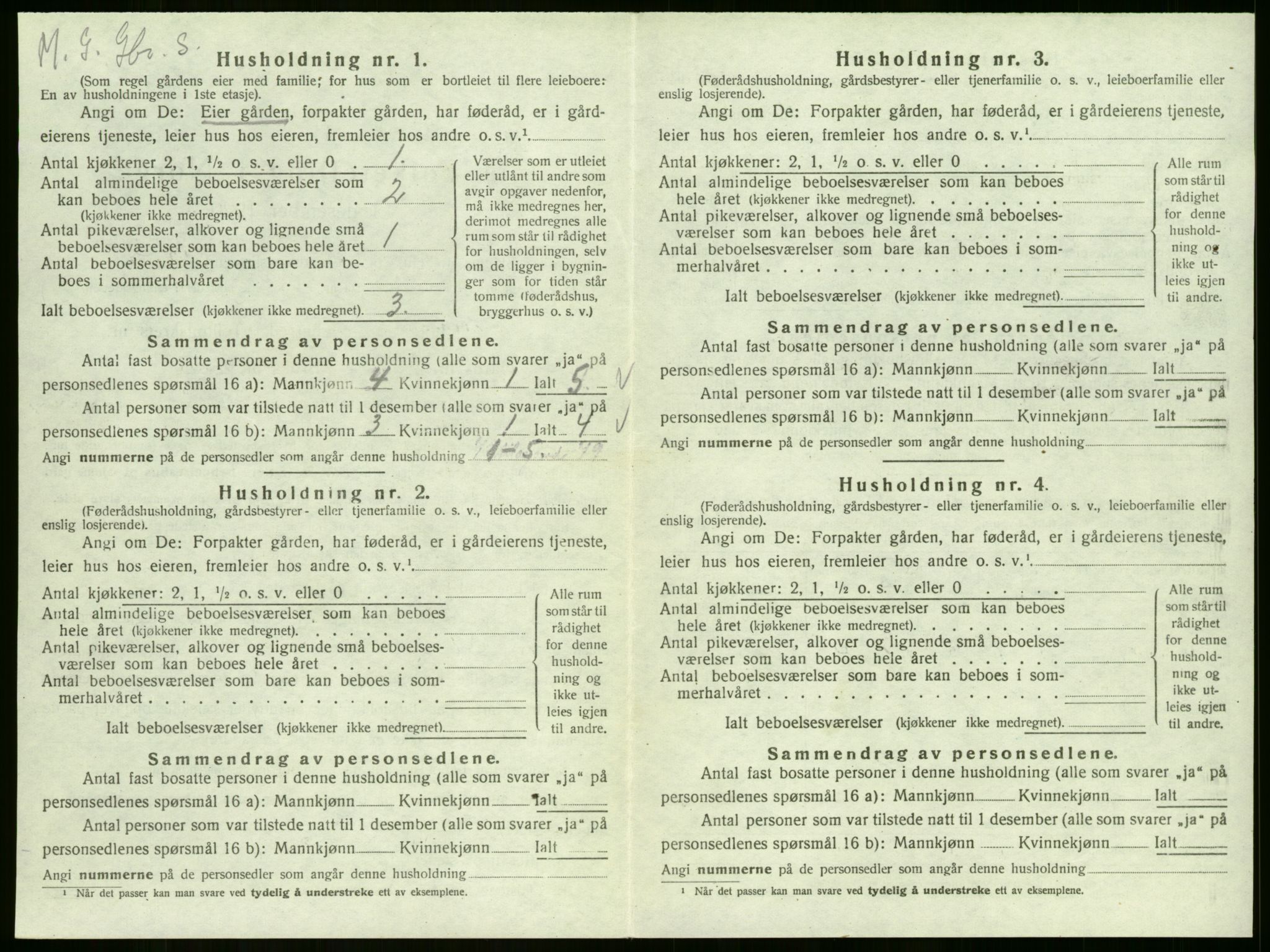 SAKO, 1920 census for Sem, 1920, p. 770