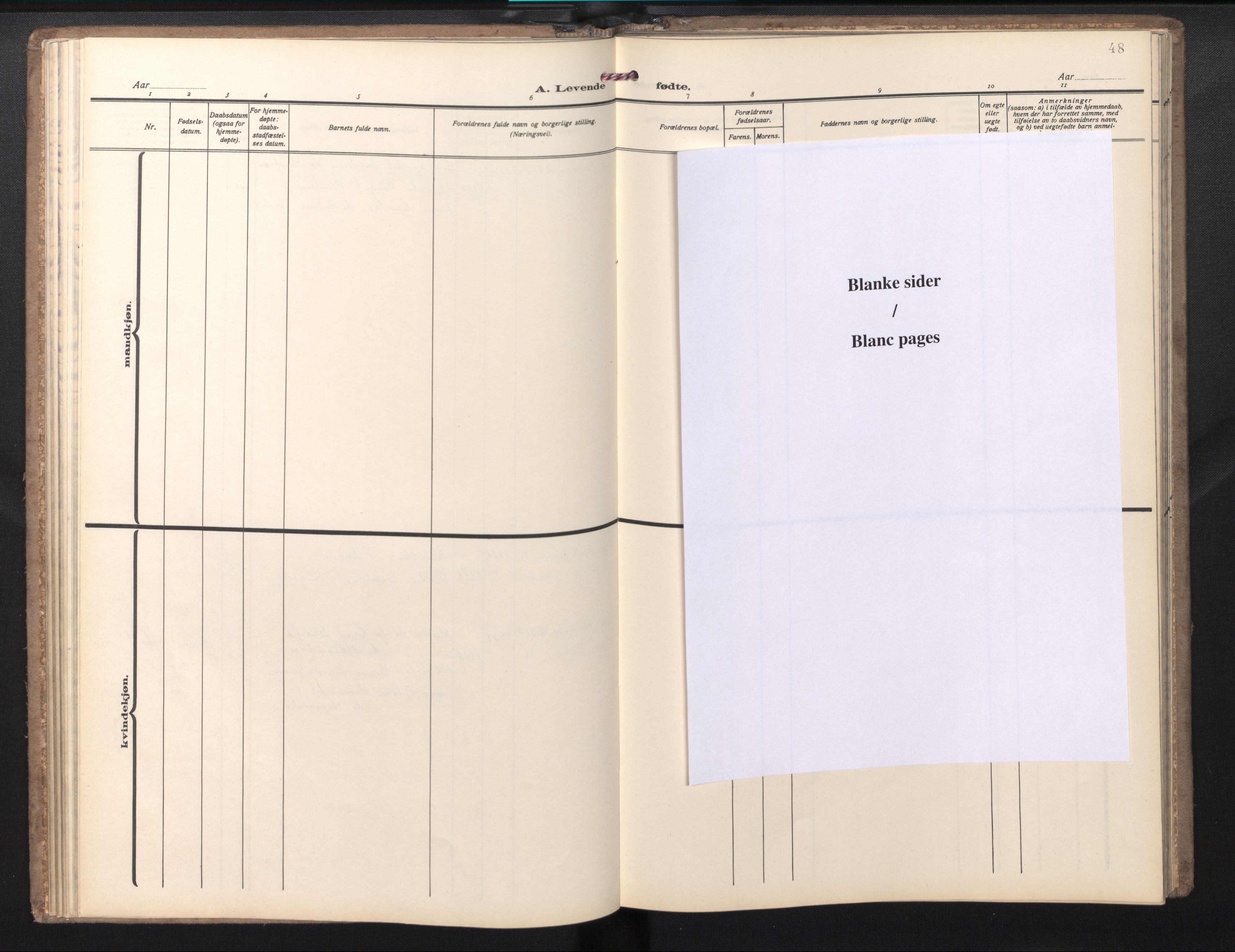 Den norske sjømannsmisjon i utlandet/Syd-Amerika (Buenos Aires m.fl.), AV/SAB-SAB/PA-0118/H/Ha/L0004: Parish register (official) no. A 4, 1938-1978, p. 47b-48a