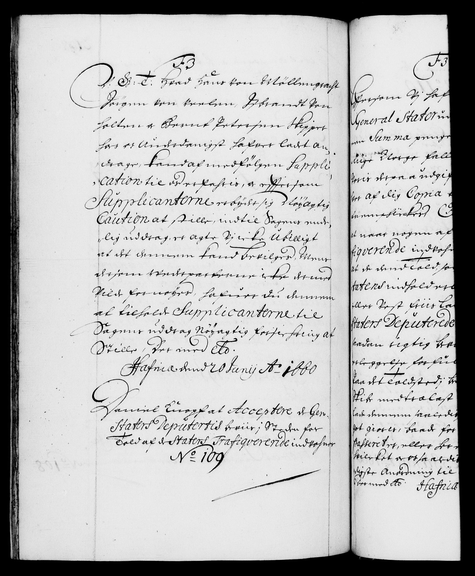 Danske Kanselli 1572-1799, AV/RA-EA-3023/F/Fc/Fca/Fcab/L0010: Norske tegnelser (mikrofilm), 1657-1660, p. 268b