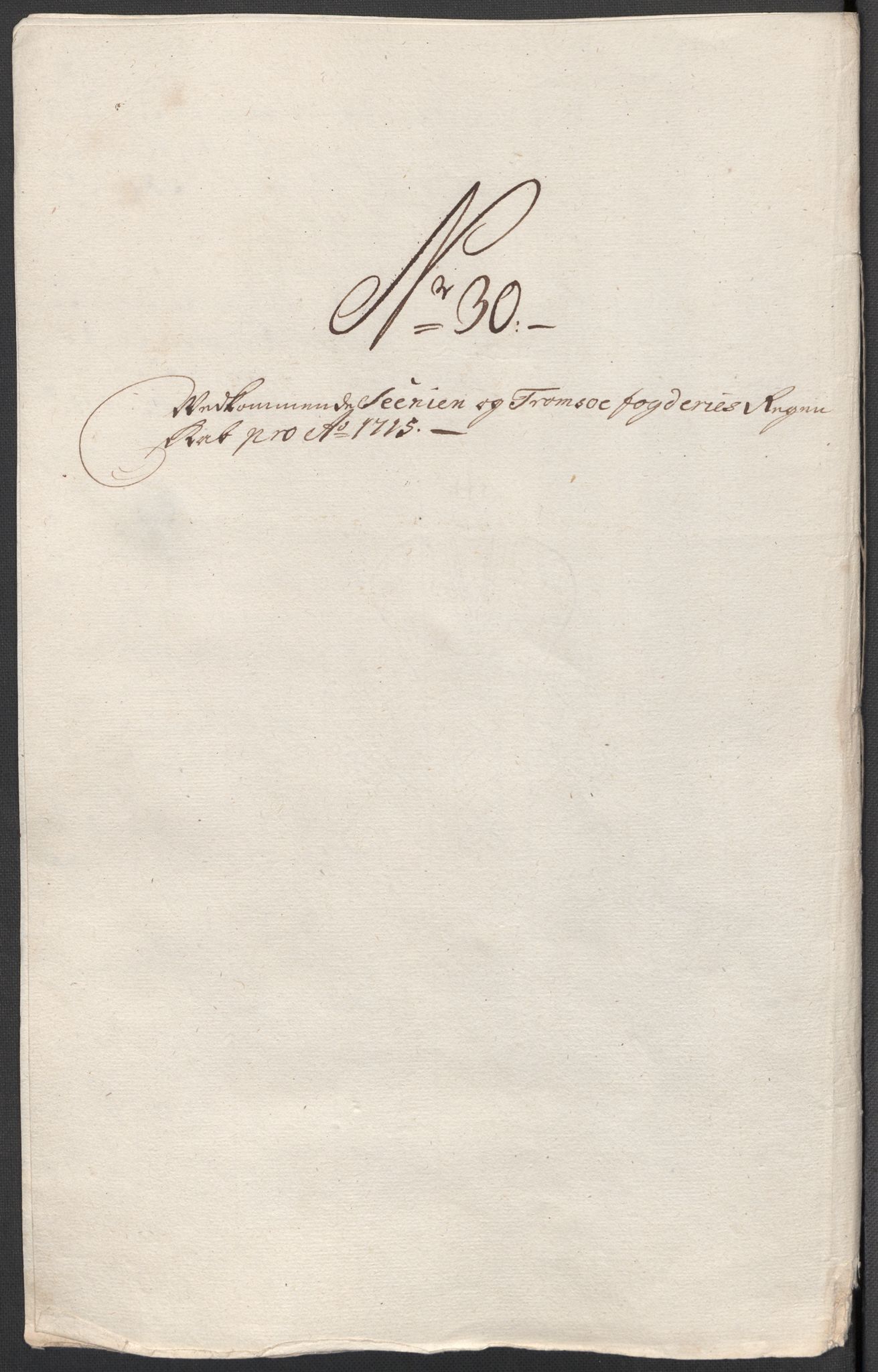 Rentekammeret inntil 1814, Reviderte regnskaper, Fogderegnskap, RA/EA-4092/R68/L4761: Fogderegnskap Senja og Troms, 1715, p. 164