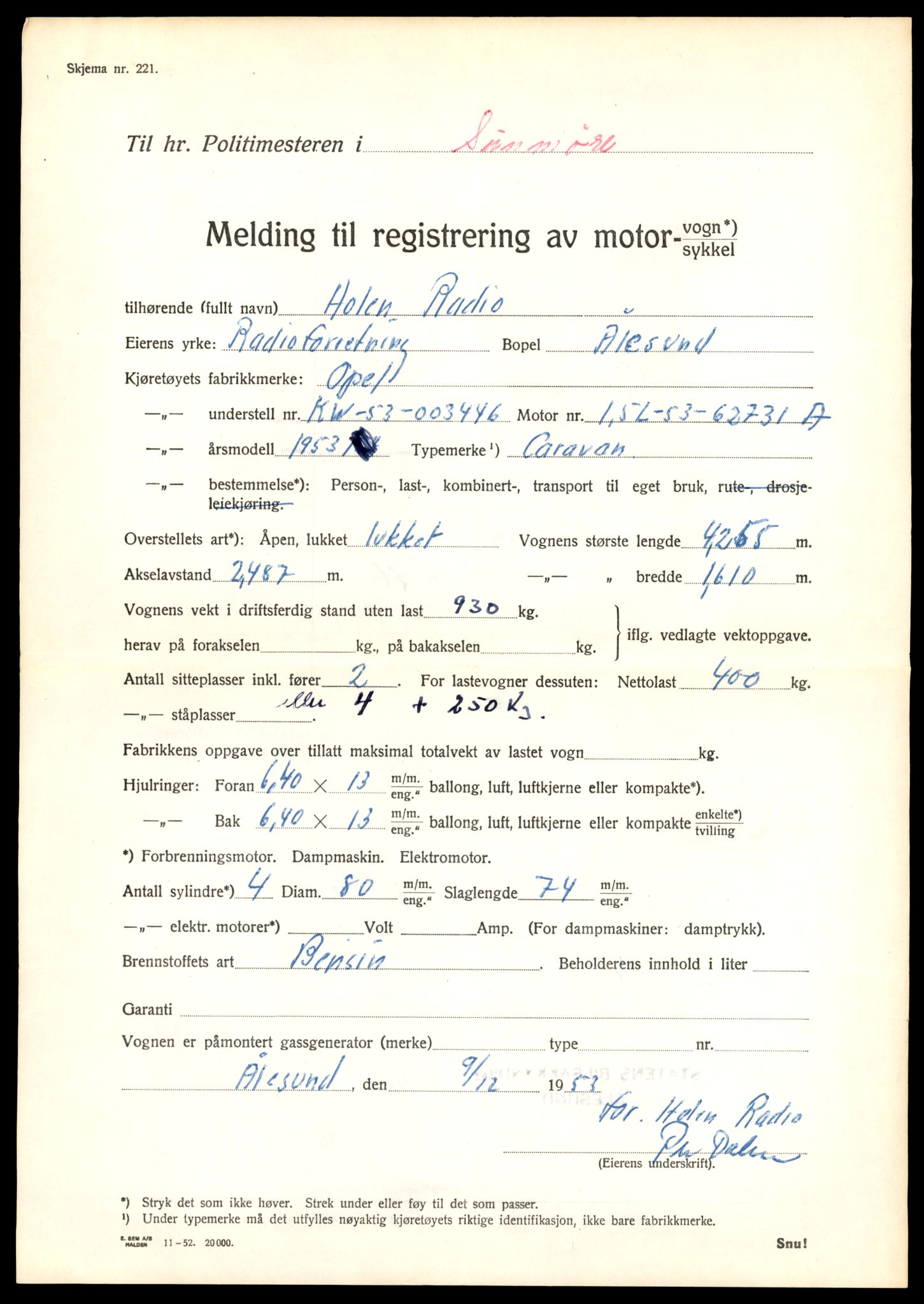 Møre og Romsdal vegkontor - Ålesund trafikkstasjon, AV/SAT-A-4099/F/Fe/L0045: Registreringskort for kjøretøy T 14320 - T 14444, 1927-1998, p. 467
