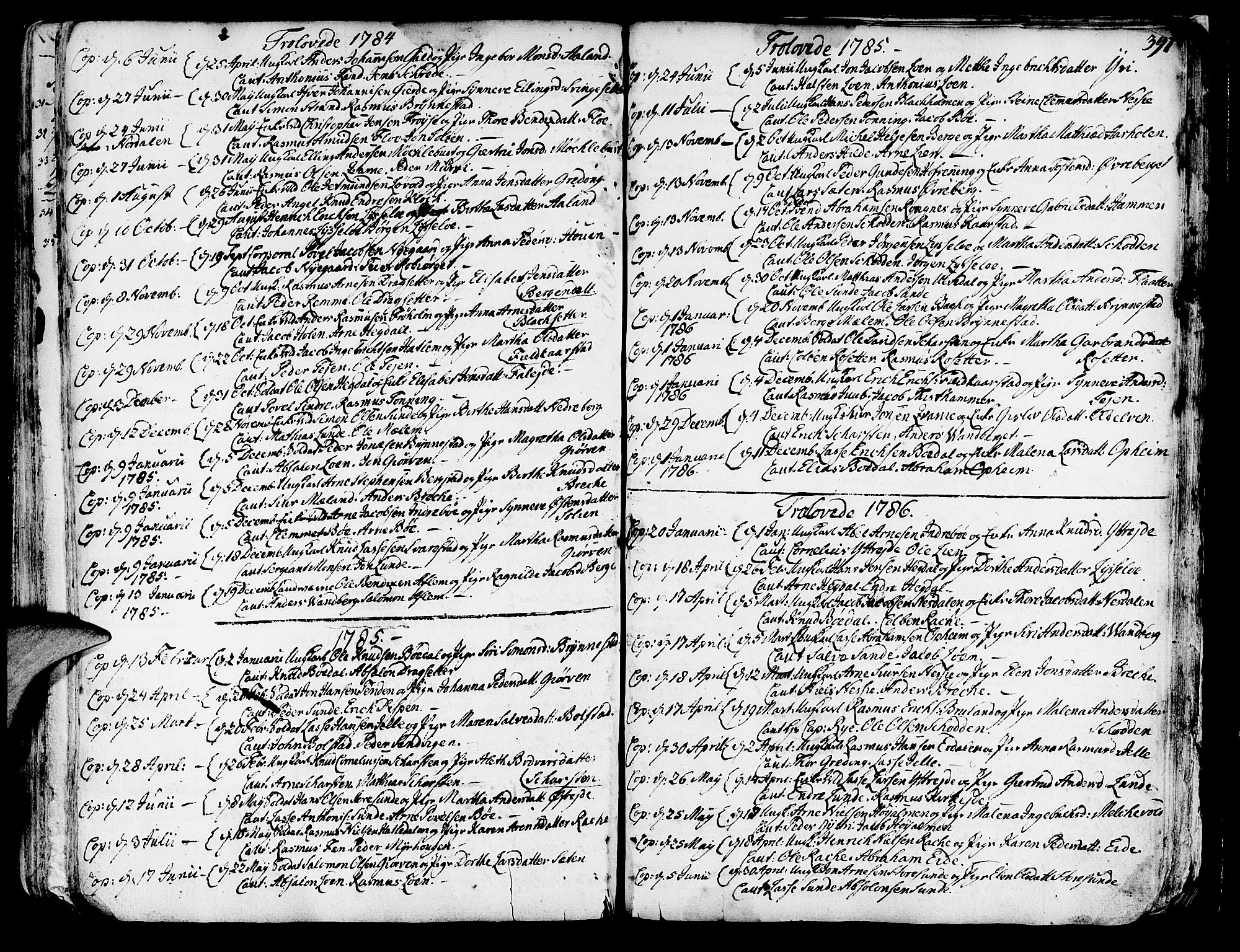 Innvik sokneprestembete, SAB/A-80501: Parish register (official) no. A 1, 1750-1816, p. 391