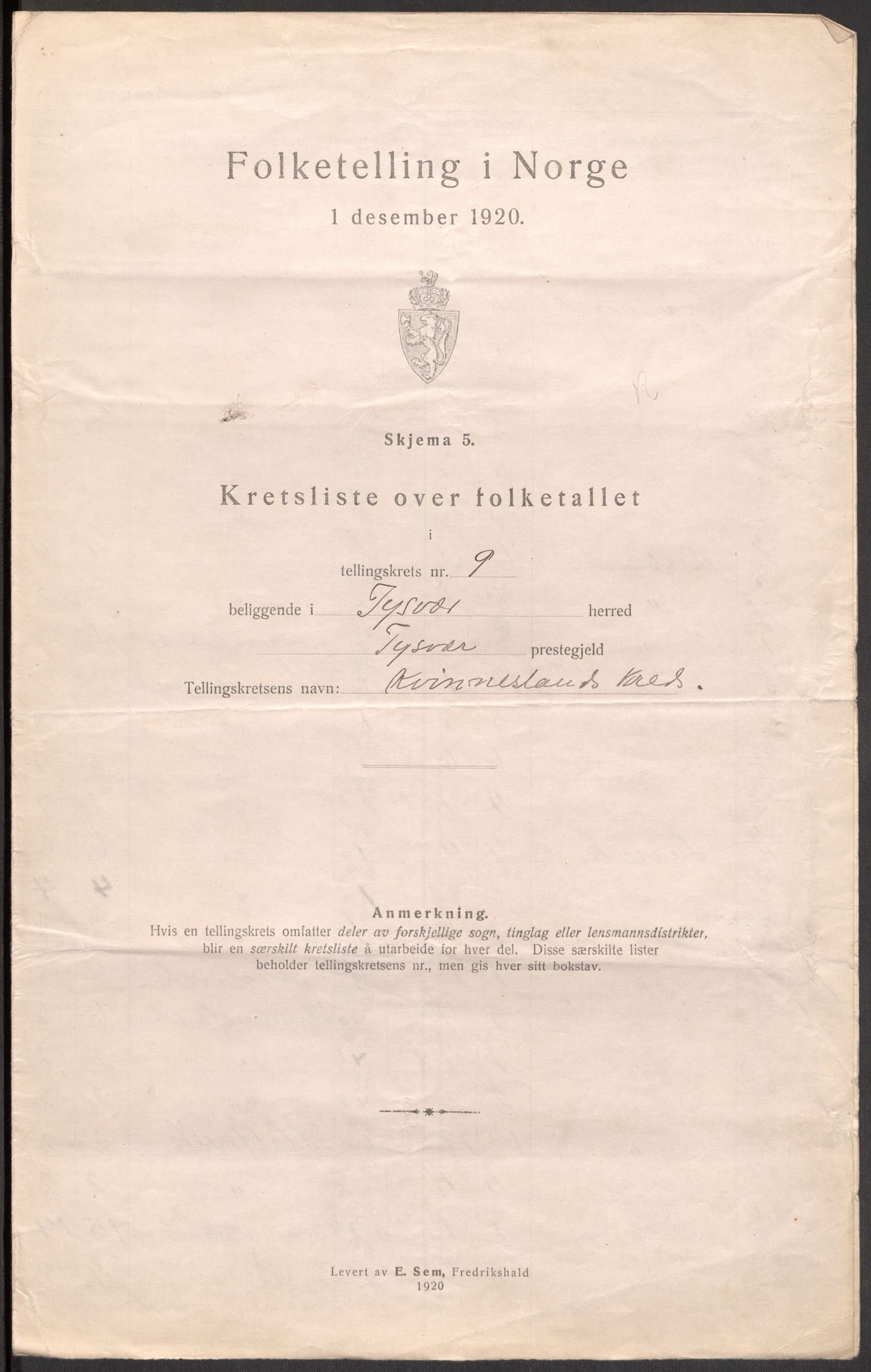 SAST, 1920 census for Tysvær, 1920, p. 35