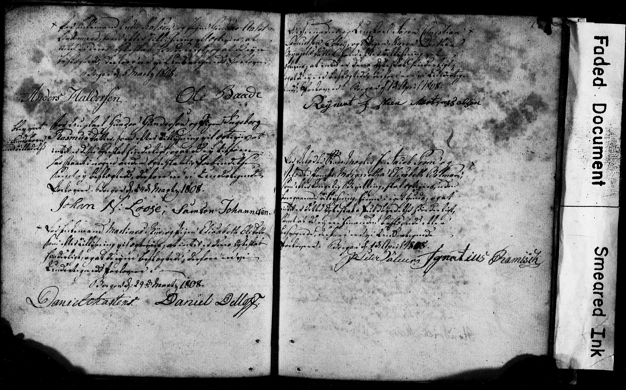 Korskirken sokneprestembete, SAB/A-76101: Best man's statements no. II.5.1, 1776-1816, p. 284