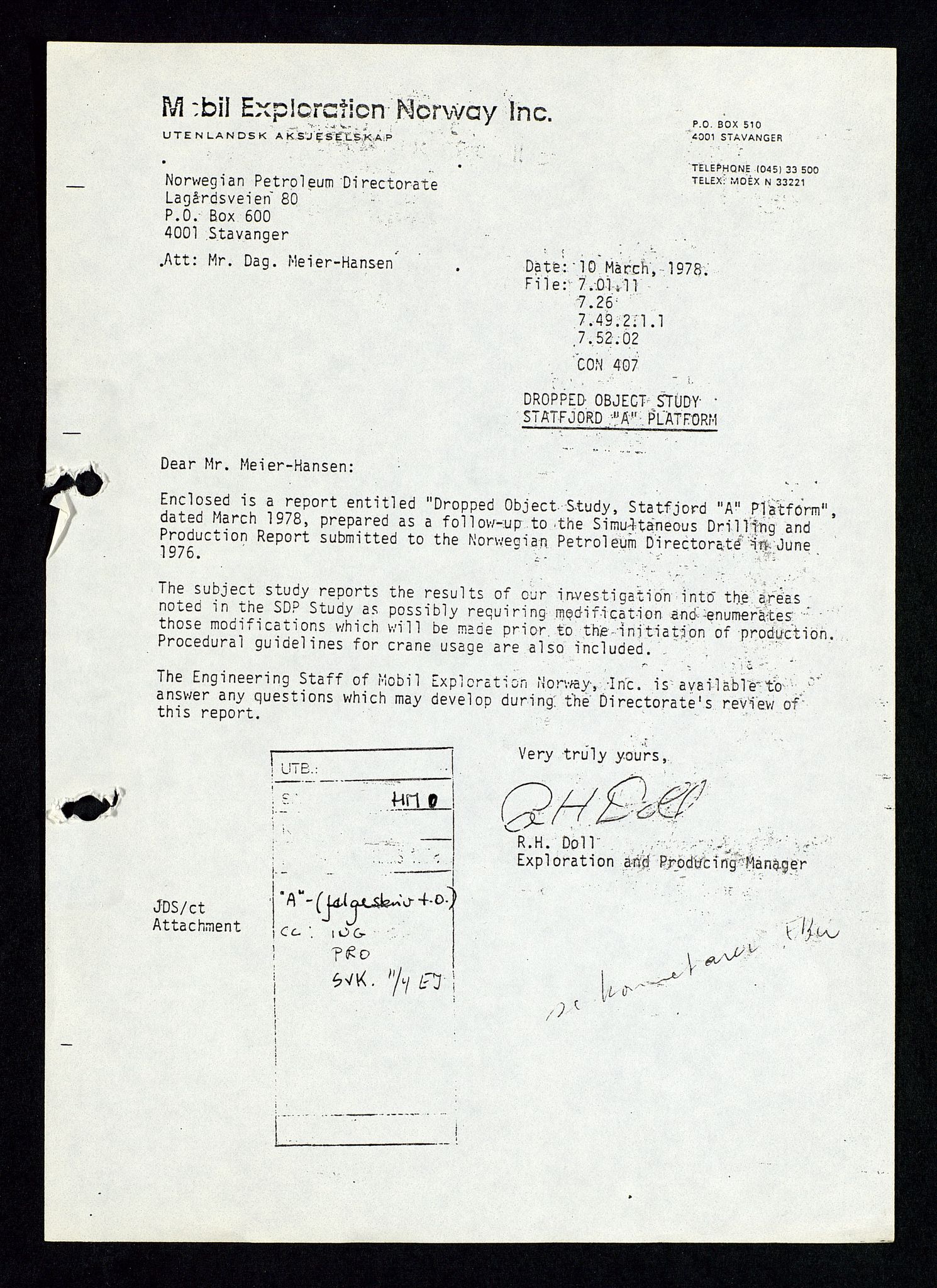 Pa 1339 - Statoil ASA, SAST/A-101656/0001/D/Dm/L0348: Gravitasjonsplattform betong, 1975-1978, p. 3