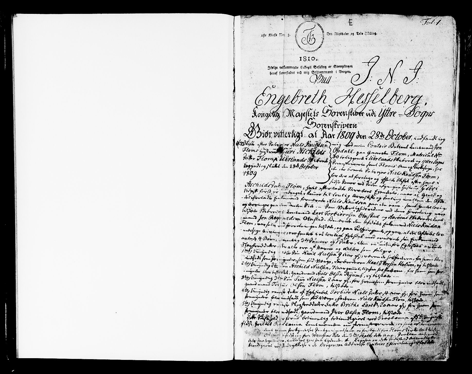 Ytre Sogn tingrett, AV/SAB-A-2601/1/H/Ha/L0014: Skifteprotokoll, 1809-1813, p. 0b-1a