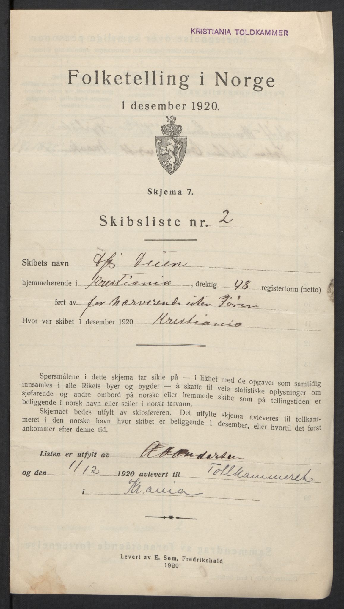 SAO, 1920 census for Kristiania, 1920, p. 660159