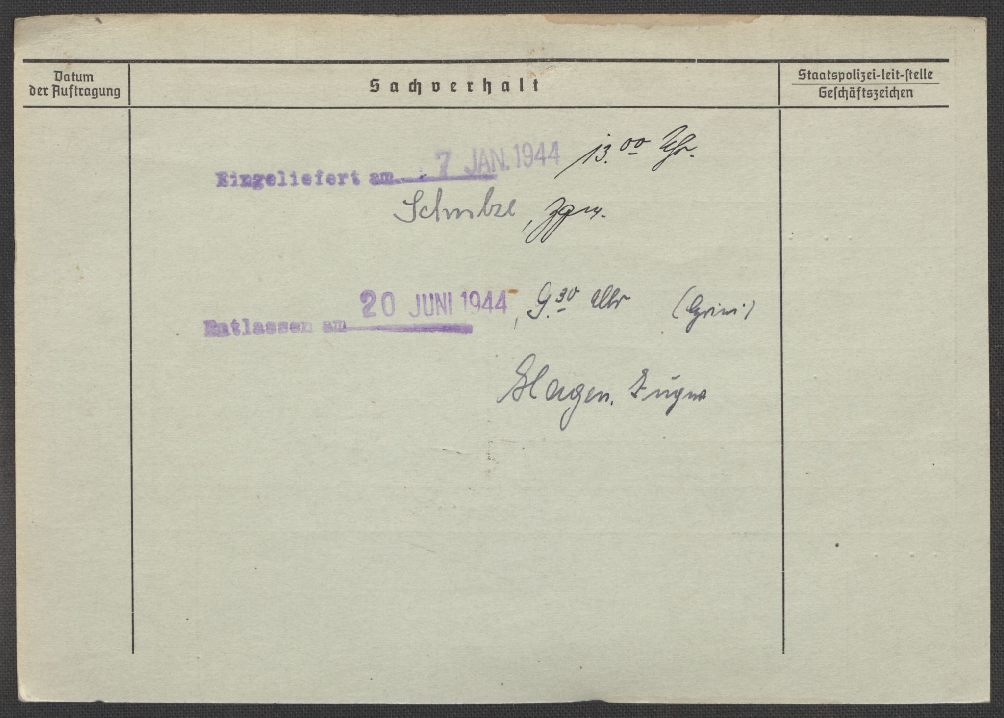 Befehlshaber der Sicherheitspolizei und des SD, AV/RA-RAFA-5969/E/Ea/Eaa/L0005: Register over norske fanger i Møllergata 19: Hø-Kj, 1940-1945, p. 1080