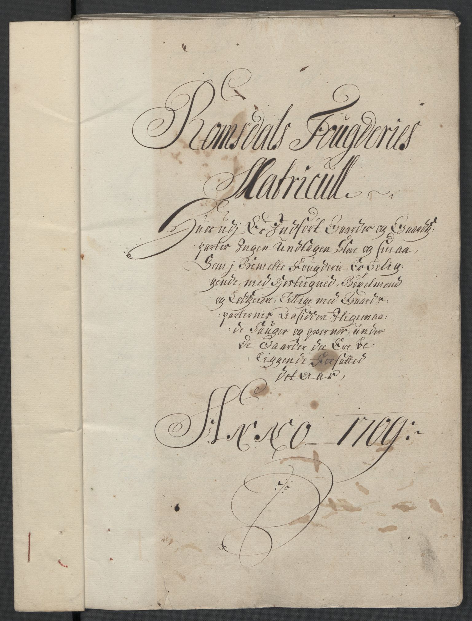 Rentekammeret inntil 1814, Reviderte regnskaper, Fogderegnskap, RA/EA-4092/R55/L3659: Fogderegnskap Romsdal, 1709-1710, p. 30