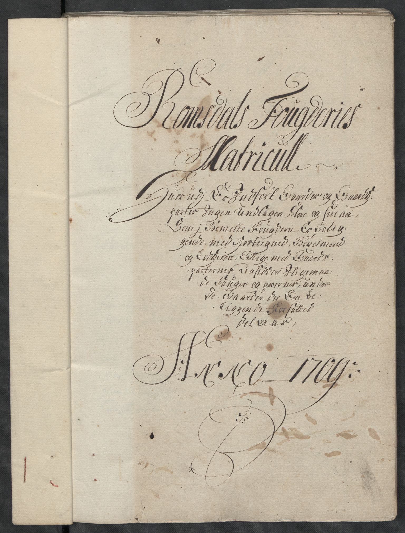 Rentekammeret inntil 1814, Reviderte regnskaper, Fogderegnskap, AV/RA-EA-4092/R55/L3659: Fogderegnskap Romsdal, 1709-1710, p. 30