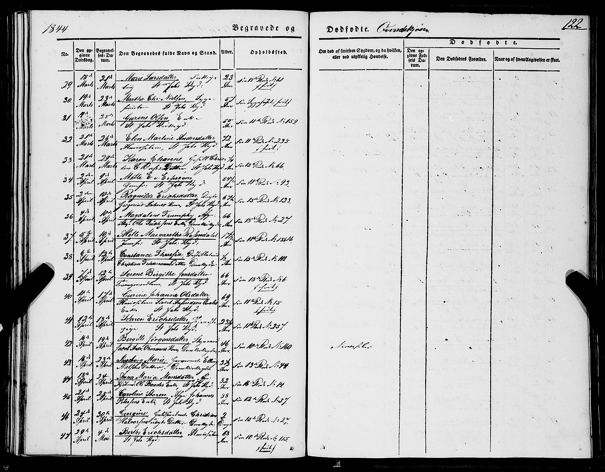 Domkirken sokneprestembete, AV/SAB-A-74801/H/Haa/L0040: Parish register (official) no. E 1, 1841-1853, p. 122