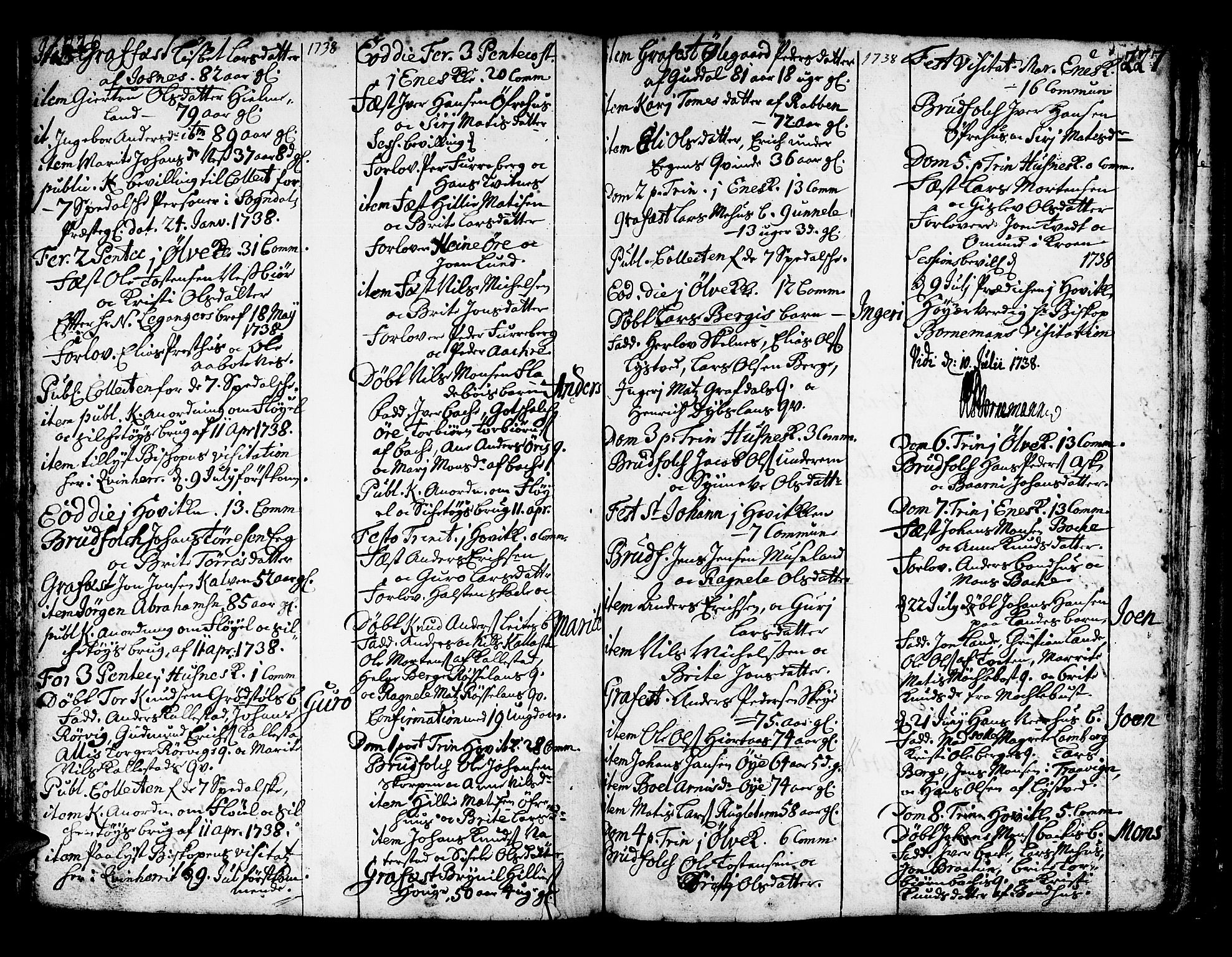 Kvinnherad sokneprestembete, SAB/A-76401/H/Haa: Parish register (official) no. A 2, 1710-1753, p. 226-227