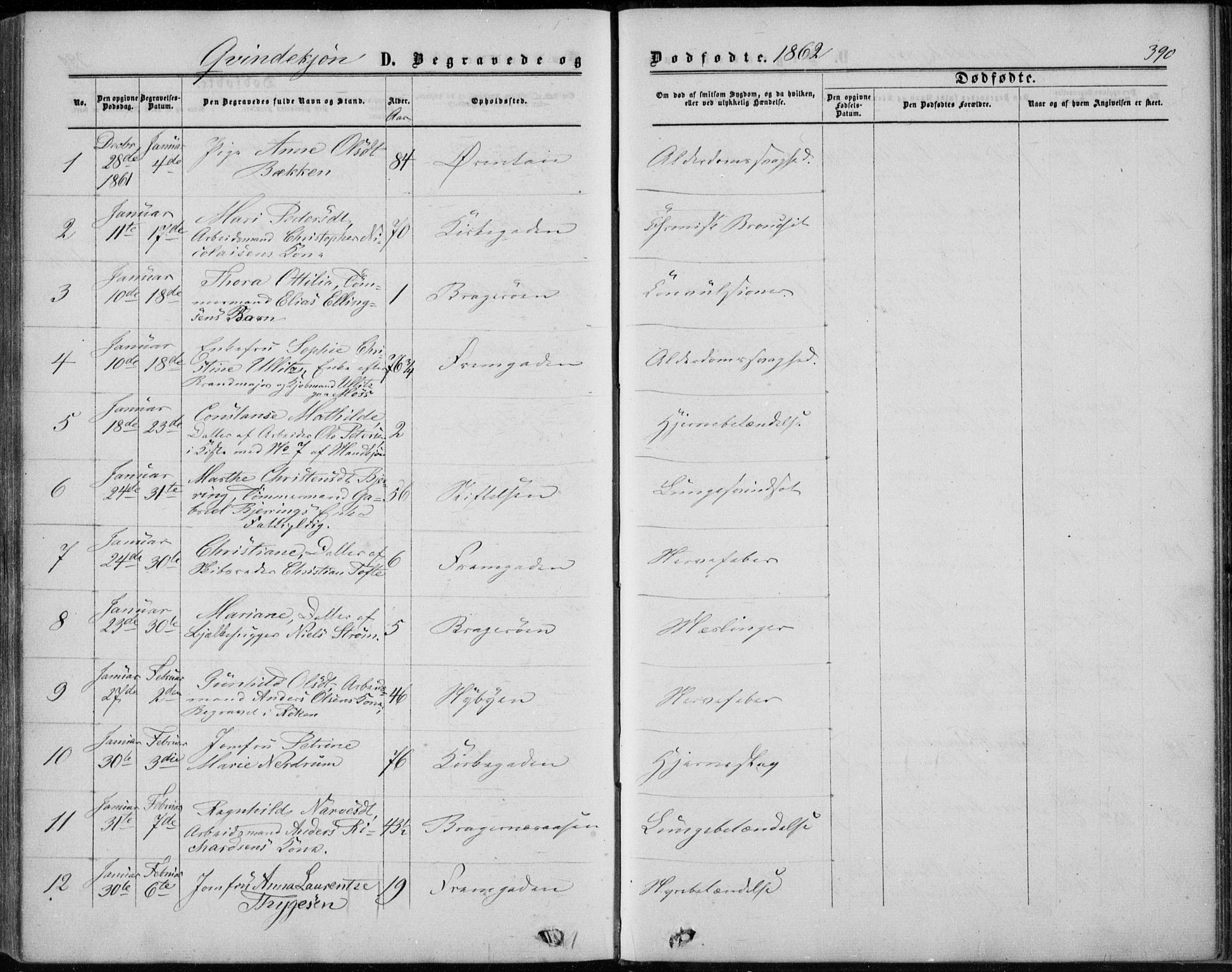 Bragernes kirkebøker, SAKO/A-6/F/Fb/L0003: Parish register (official) no. II 3, 1860-1868, p. 390