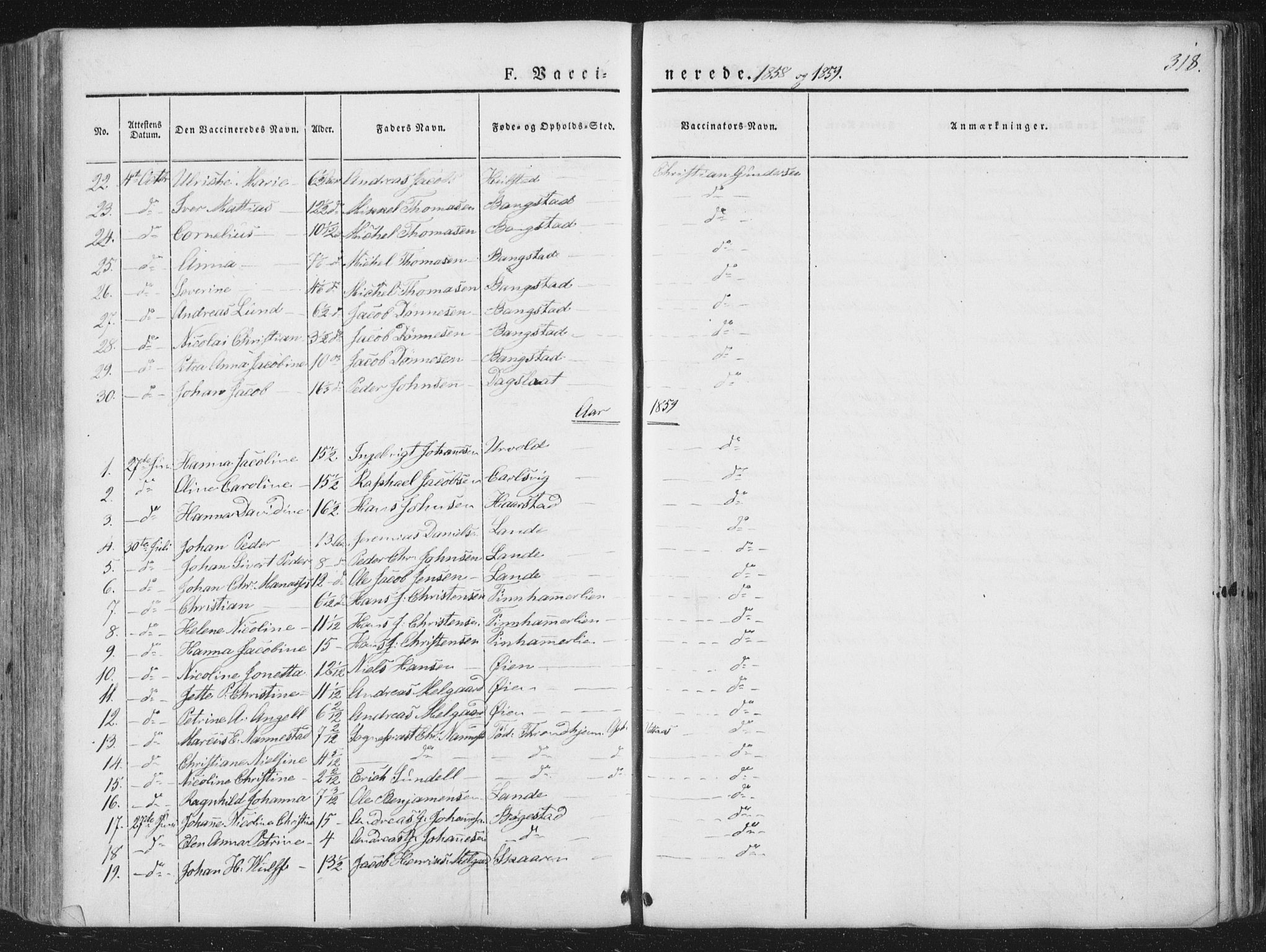 Ministerialprotokoller, klokkerbøker og fødselsregistre - Nordland, AV/SAT-A-1459/810/L0144: Parish register (official) no. 810A07 /1, 1841-1862, p. 318