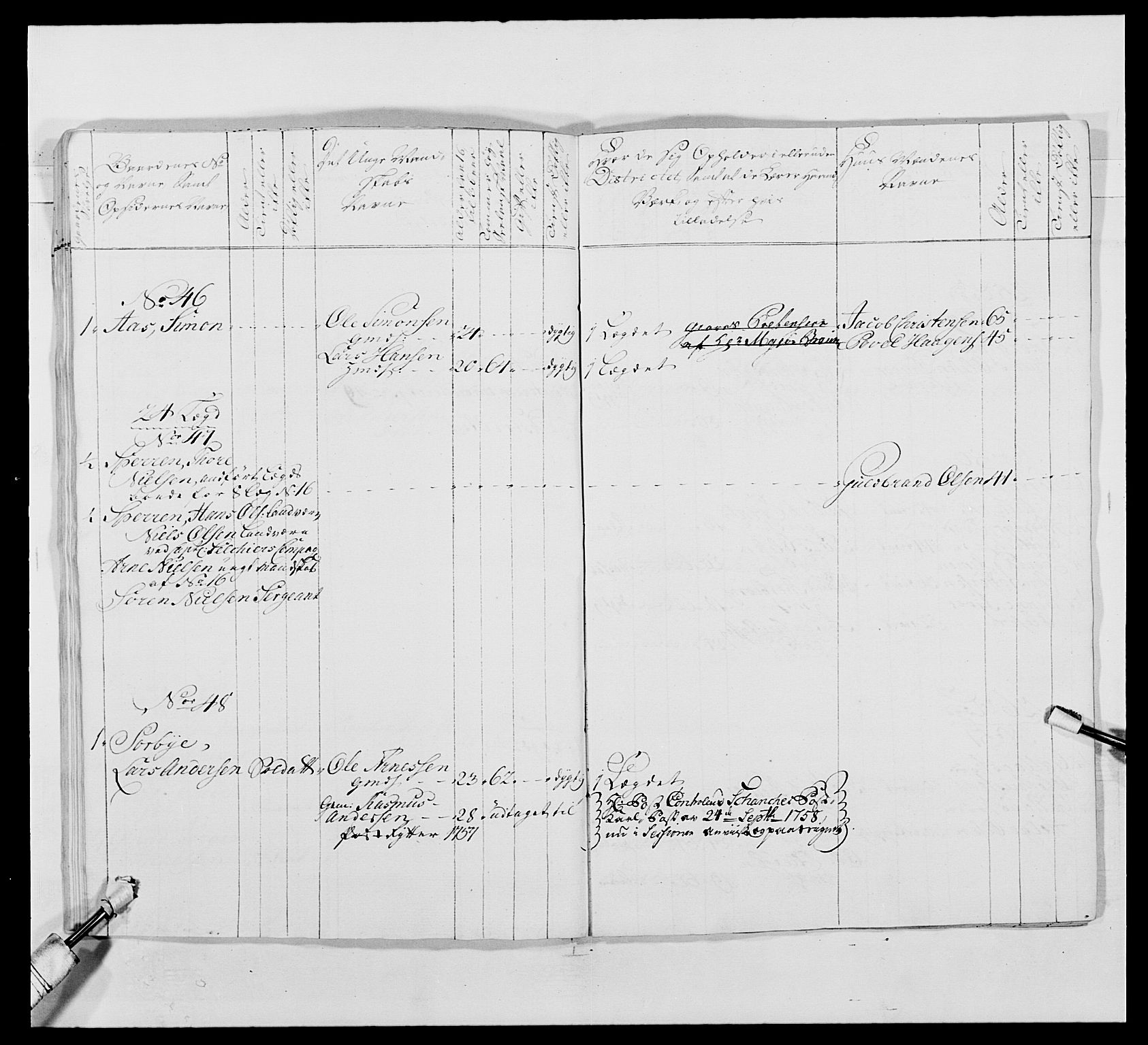 Kommanderende general (KG I) med Det norske krigsdirektorium, AV/RA-EA-5419/E/Ea/L0488: 1. Akershusiske regiment, 1765, p. 81