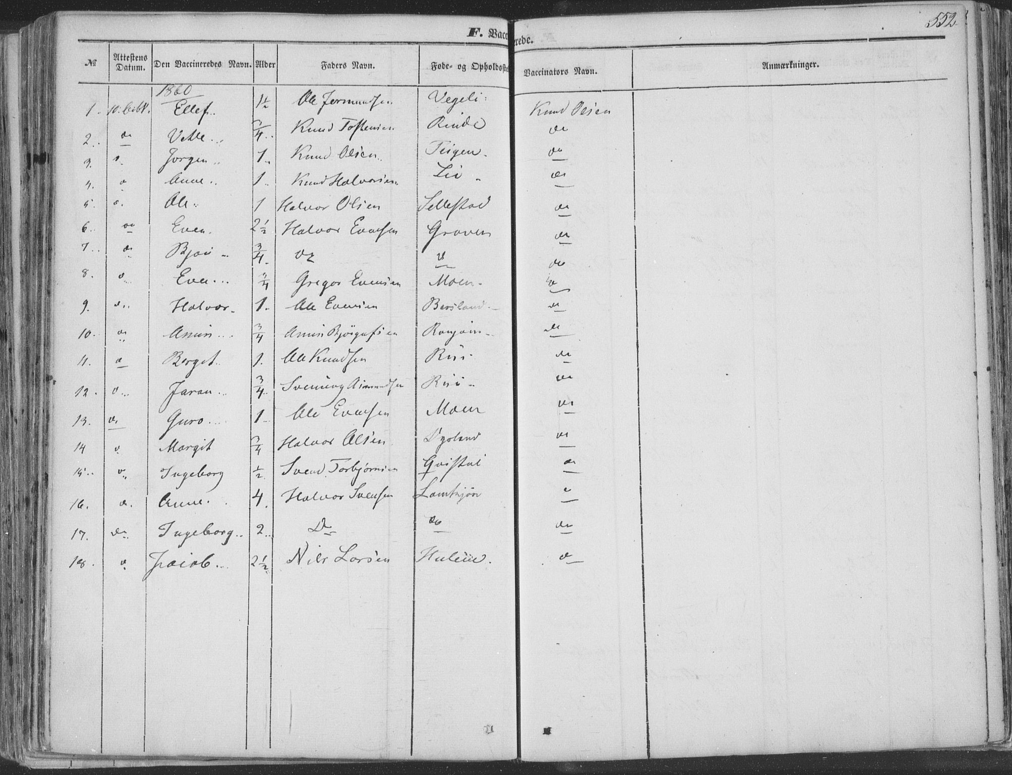 Seljord kirkebøker, SAKO/A-20/F/Fa/L012b: Parish register (official) no. I 12B, 1850-1865, p. 552