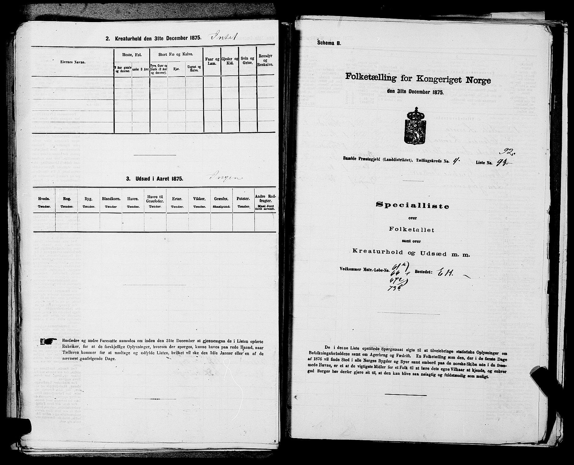 SAKO, 1875 census for 0814L Bamble/Bamble, 1875, p. 719