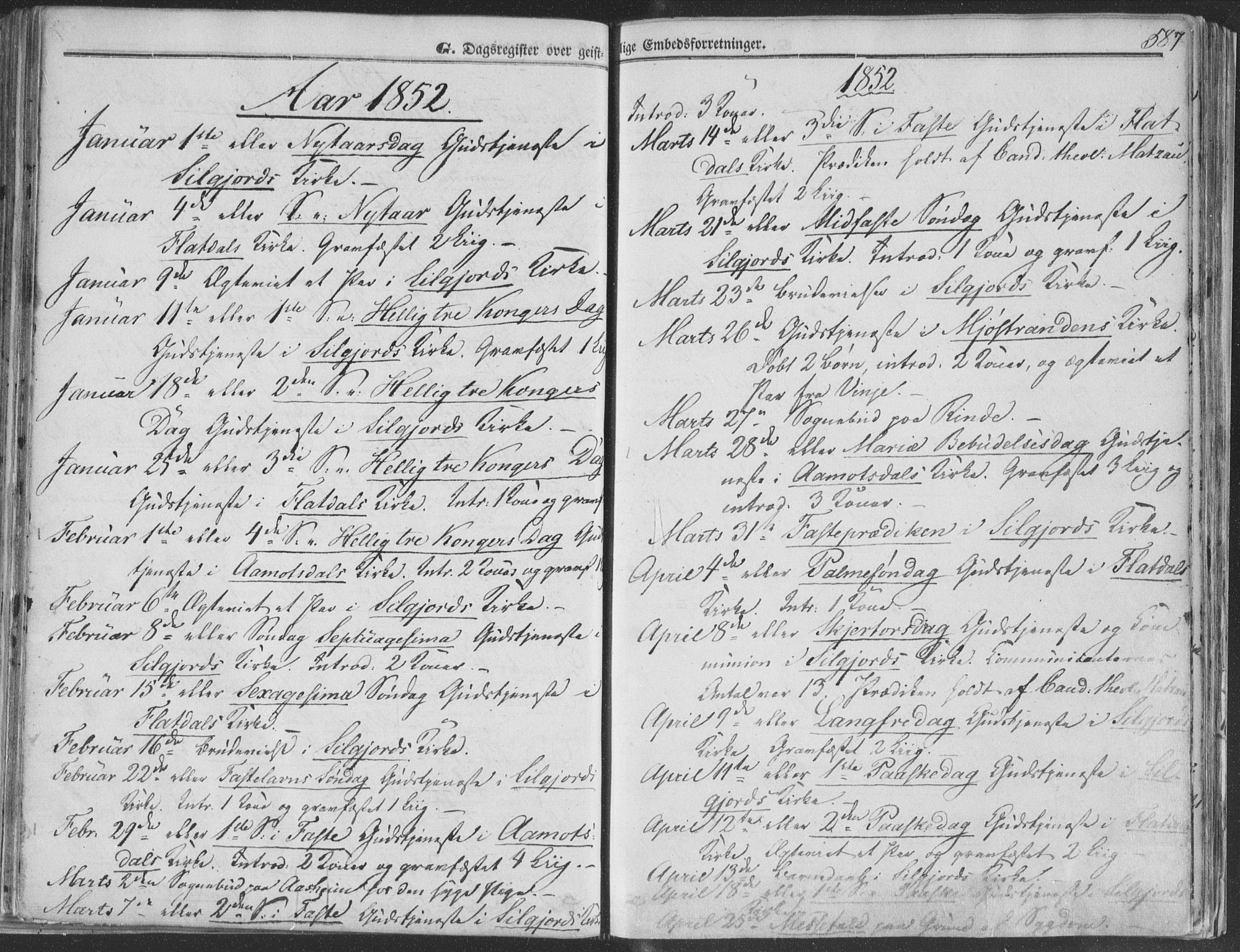 Seljord kirkebøker, AV/SAKO-A-20/F/Fa/L012b: Parish register (official) no. I 12B, 1850-1865, p. 587