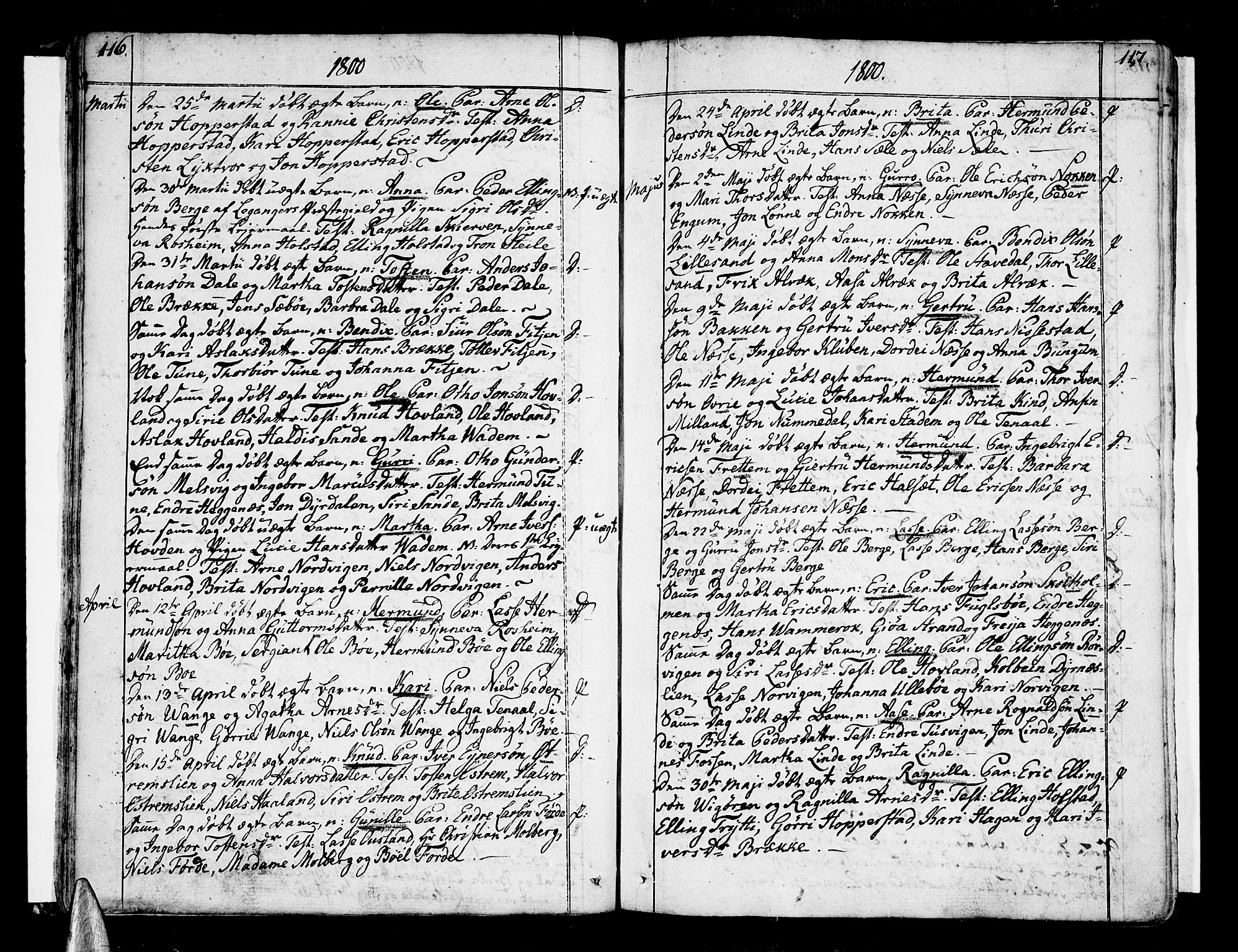 Vik sokneprestembete, SAB/A-81501: Parish register (official) no. A 5, 1787-1820, p. 116-117