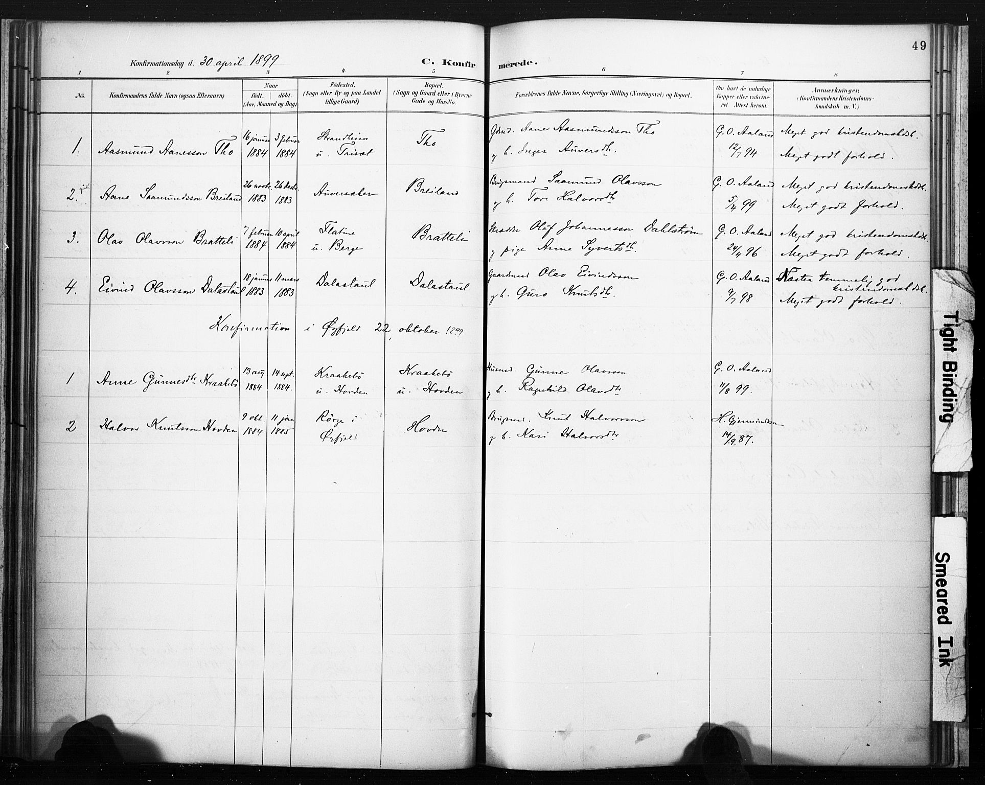 Lårdal kirkebøker, AV/SAKO-A-284/F/Fc/L0002: Parish register (official) no. III 2, 1887-1906, p. 49