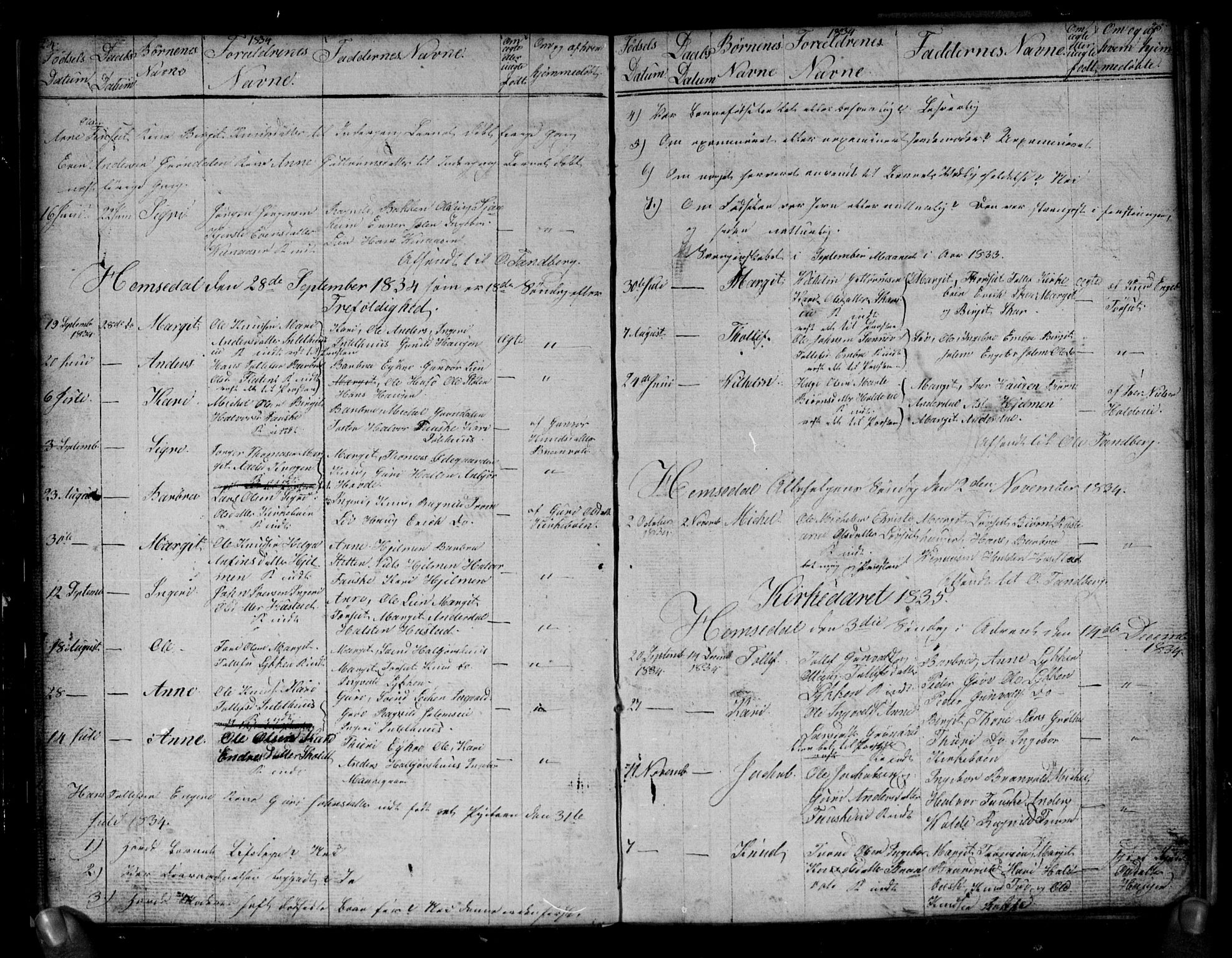 Gol kirkebøker, SAKO/A-226/G/Gb/L0001: Parish register (copy) no. II 1, 1831-1838, p. 24-25
