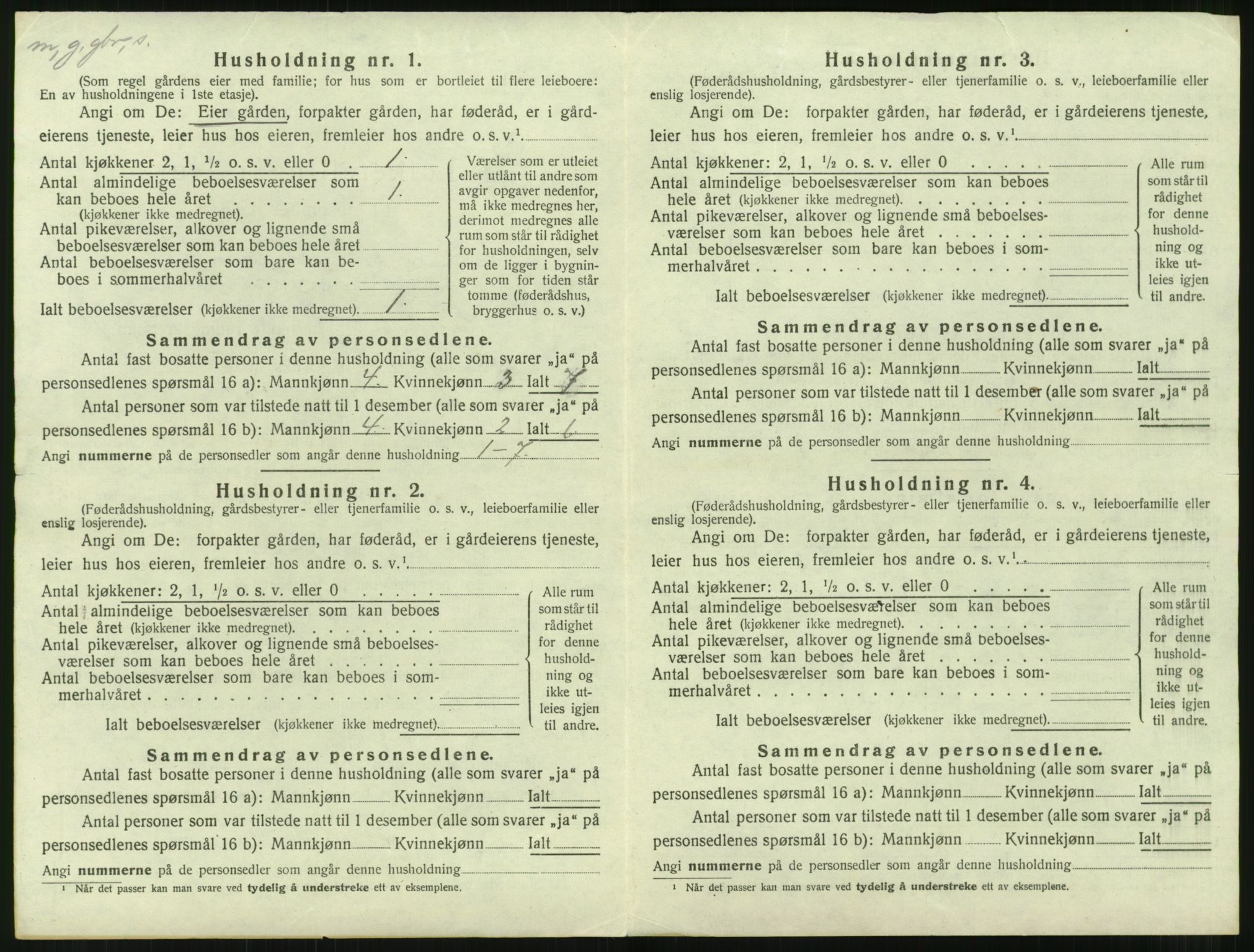 SAT, 1920 census for Aukra, 1920, p. 1004