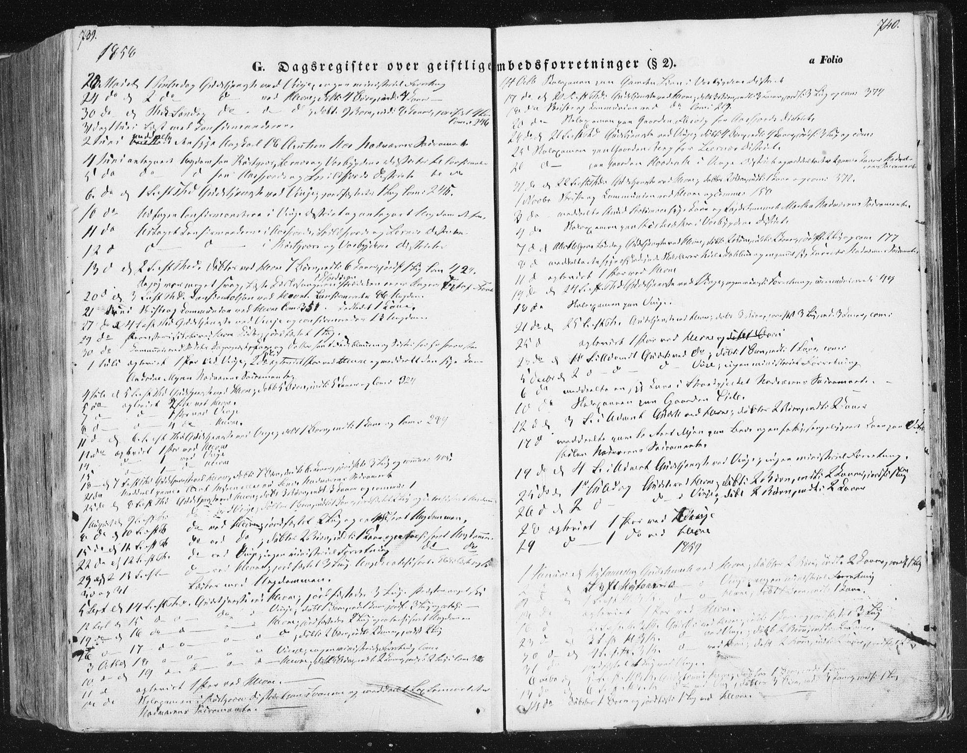Ministerialprotokoller, klokkerbøker og fødselsregistre - Sør-Trøndelag, SAT/A-1456/630/L0494: Parish register (official) no. 630A07, 1852-1868, p. 739-740