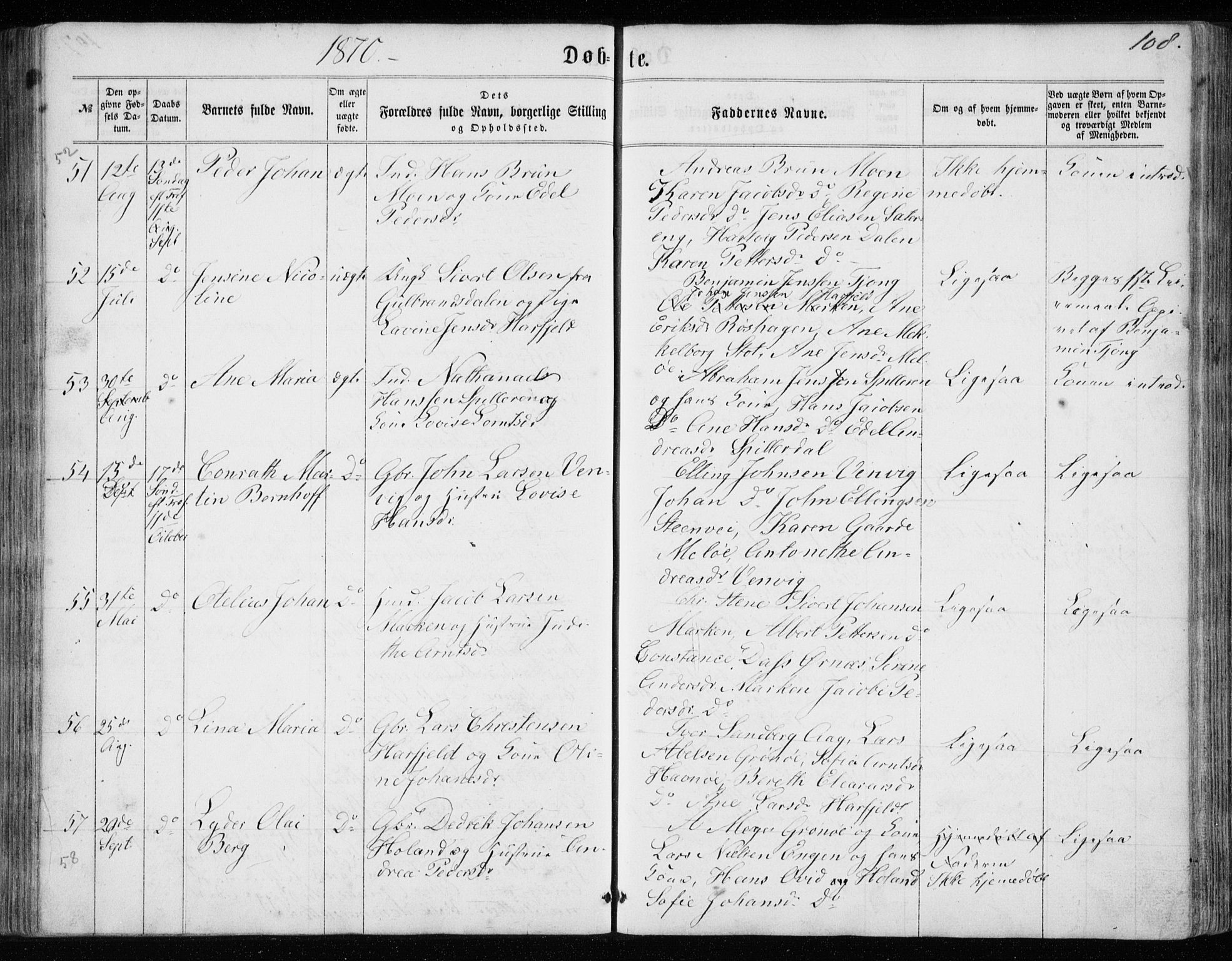 Ministerialprotokoller, klokkerbøker og fødselsregistre - Nordland, SAT/A-1459/843/L0634: Parish register (copy) no. 843C03, 1860-1884, p. 108
