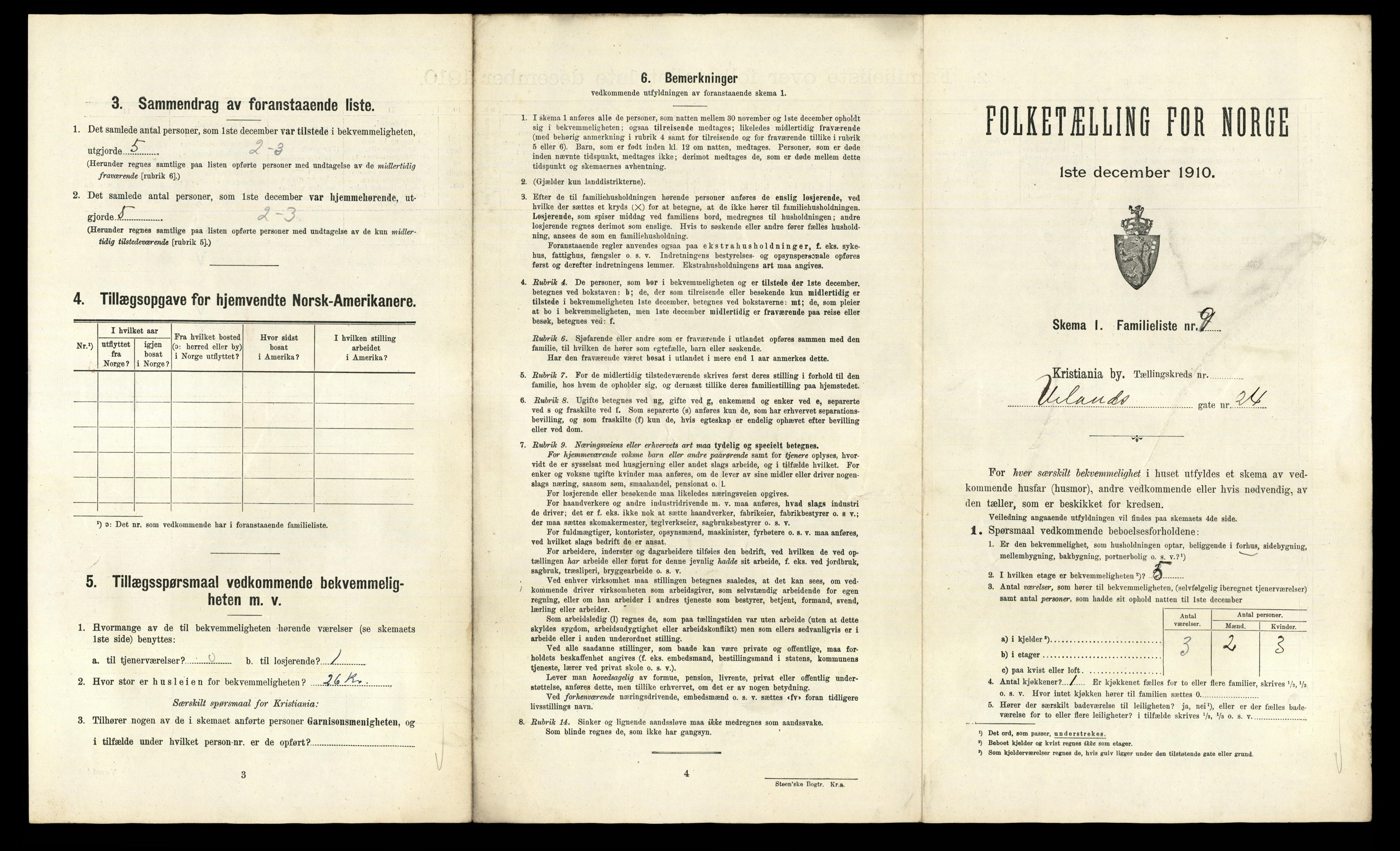 RA, 1910 census for Kristiania, 1910, p. 114133