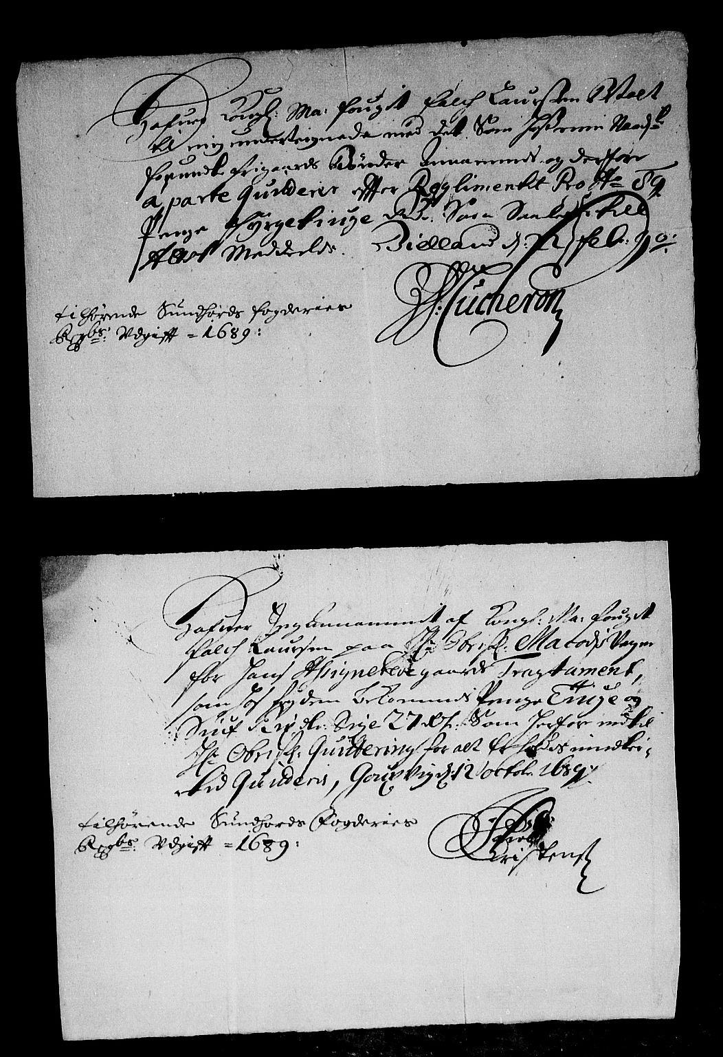 Rentekammeret inntil 1814, Reviderte regnskaper, Stiftamtstueregnskaper, Bergen stiftamt, AV/RA-EA-6043/R/Rc/L0090: Bergen stiftamt, 1689