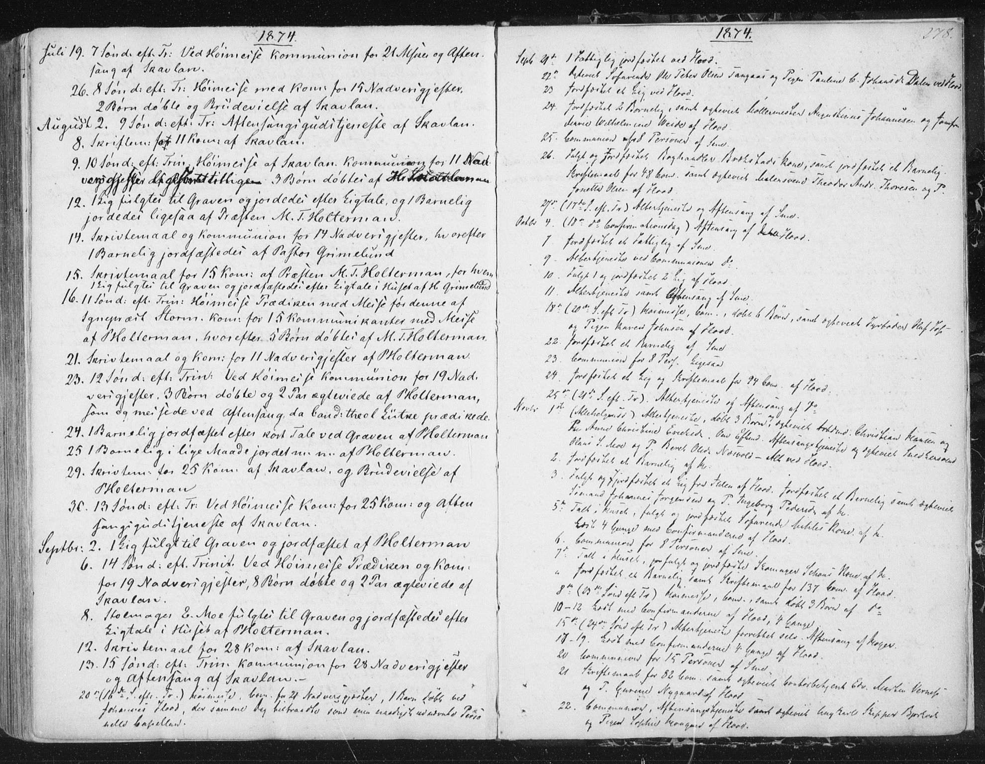 Ministerialprotokoller, klokkerbøker og fødselsregistre - Sør-Trøndelag, SAT/A-1456/602/L0127: Curate's parish register no. 602B01, 1821-1875, p. 278