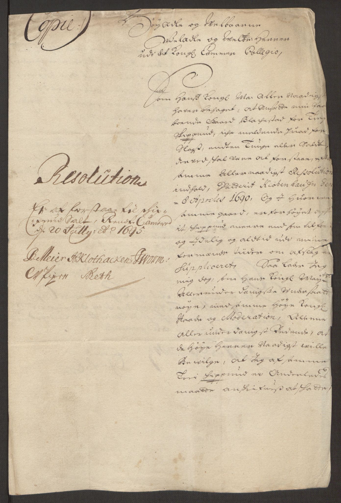 Rentekammeret inntil 1814, Reviderte regnskaper, Fogderegnskap, RA/EA-4092/R10/L0439: Fogderegnskap Aker og Follo, 1695, p. 27