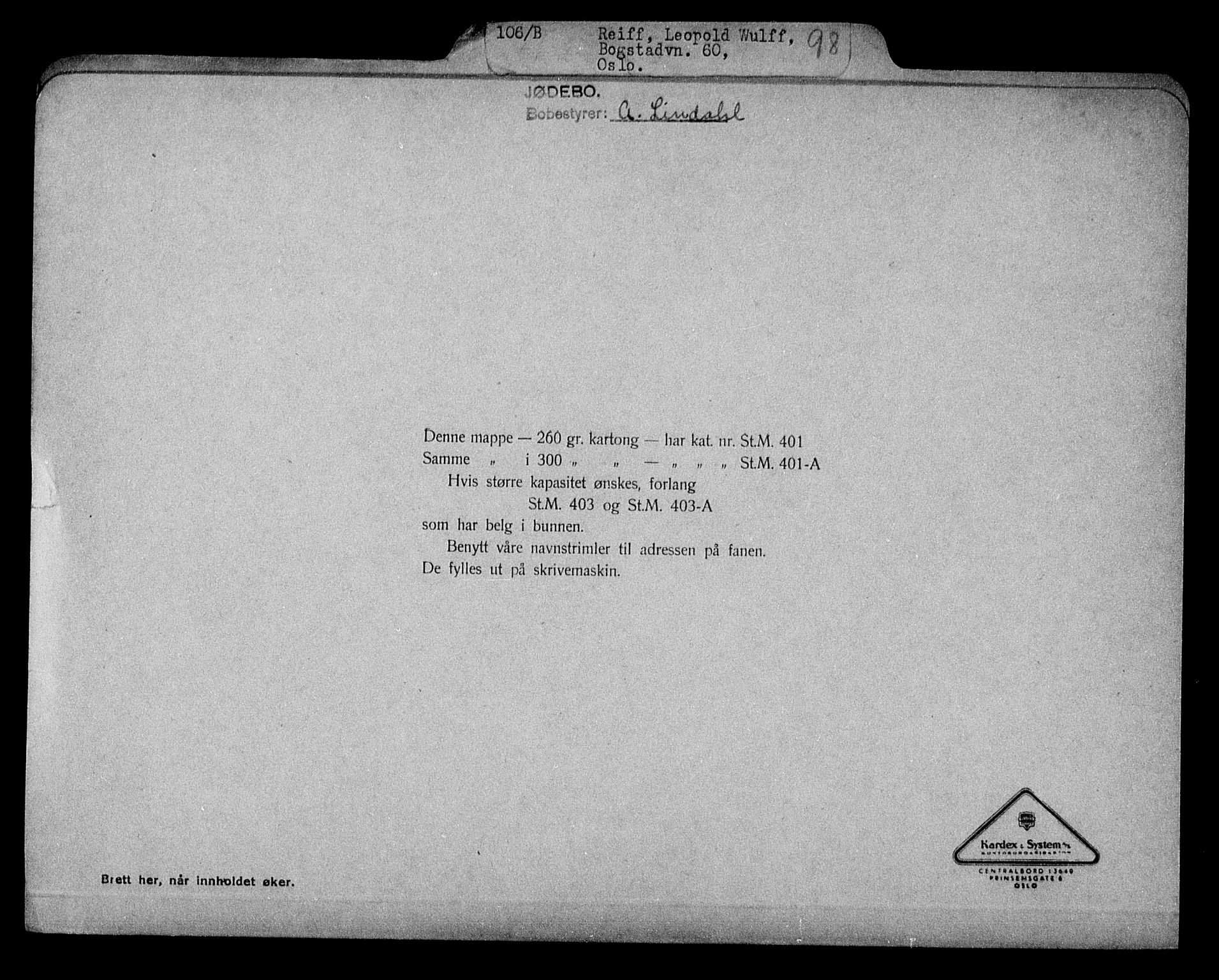 Justisdepartementet, Tilbakeføringskontoret for inndratte formuer, RA/S-1564/H/Hc/Hcc/L0972: --, 1945-1947, p. 522